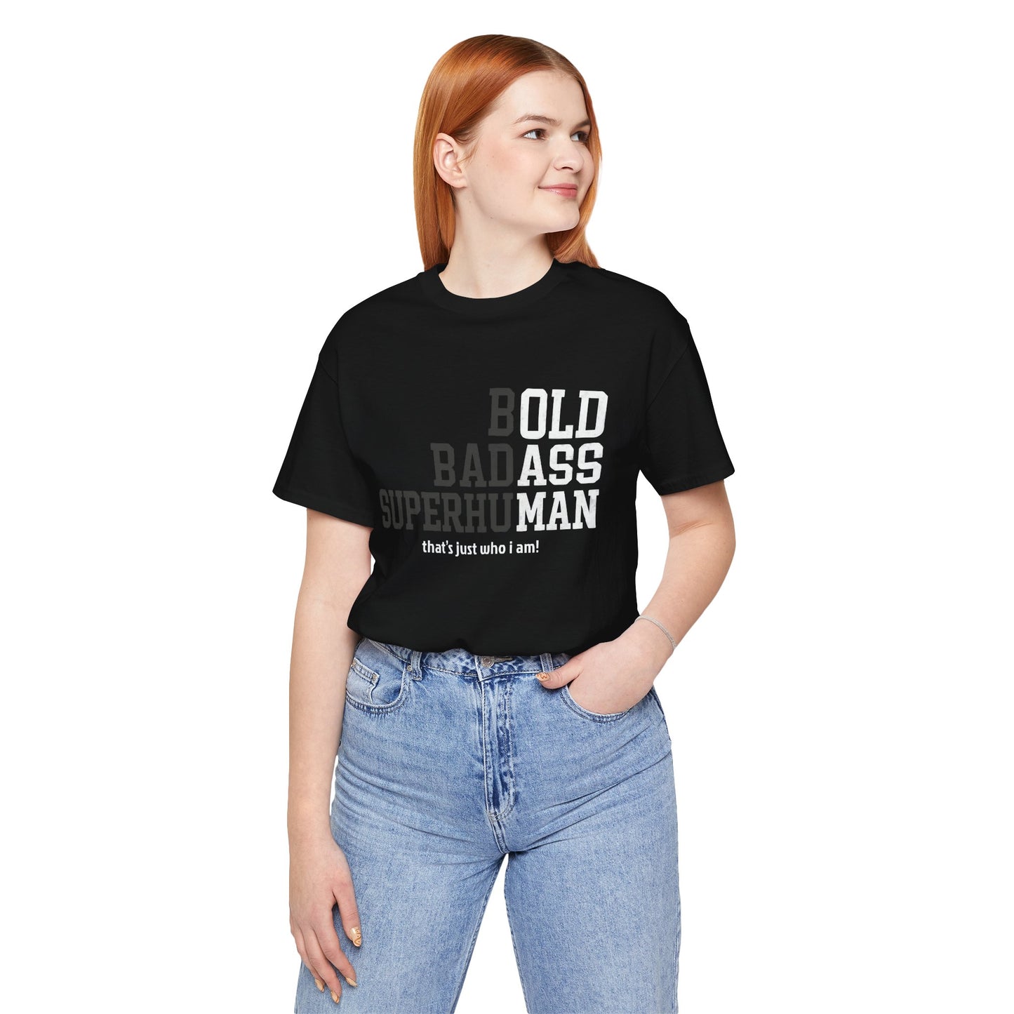 Bold Badass Superhuman Father's day T-Shirt