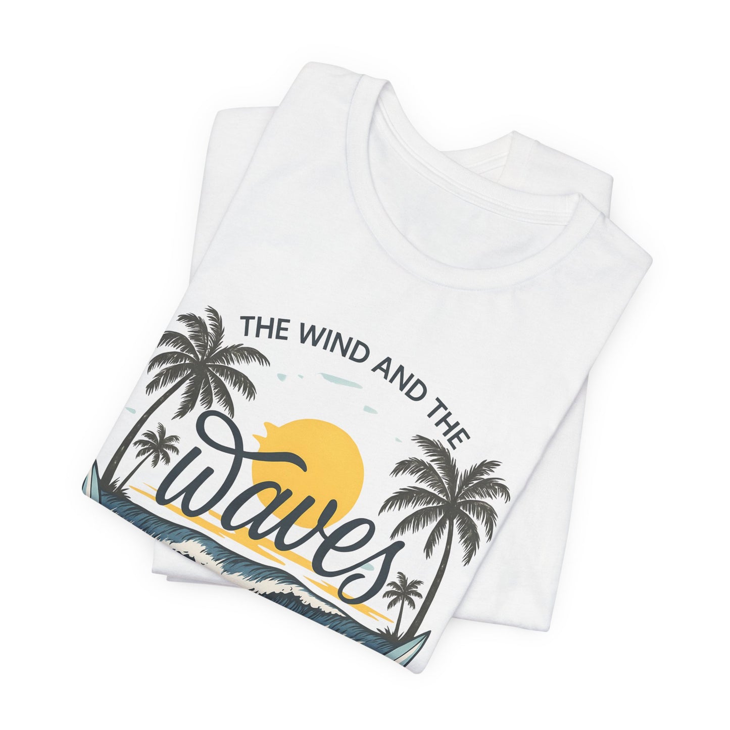 Beach Vibes Faith Tee - 'The Wind and the Waves Obey Him'