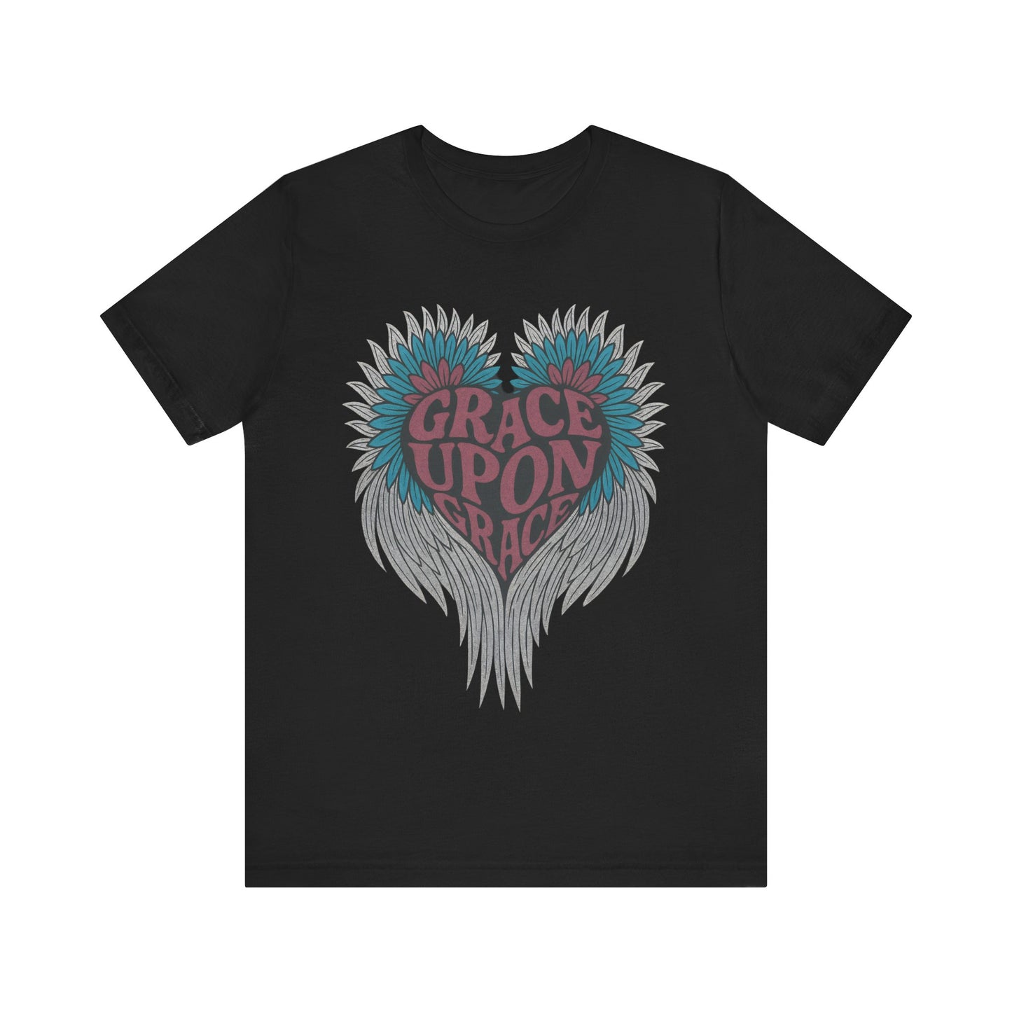 Grace Upon Grace Wings Christian T-Shirt