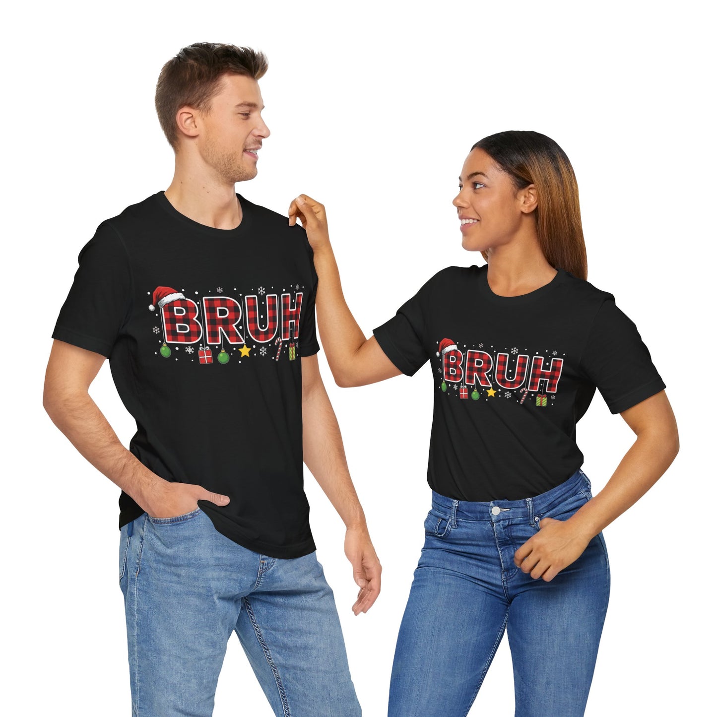 BRUH - Funny Holiday Graphic Christmas T-Shirt