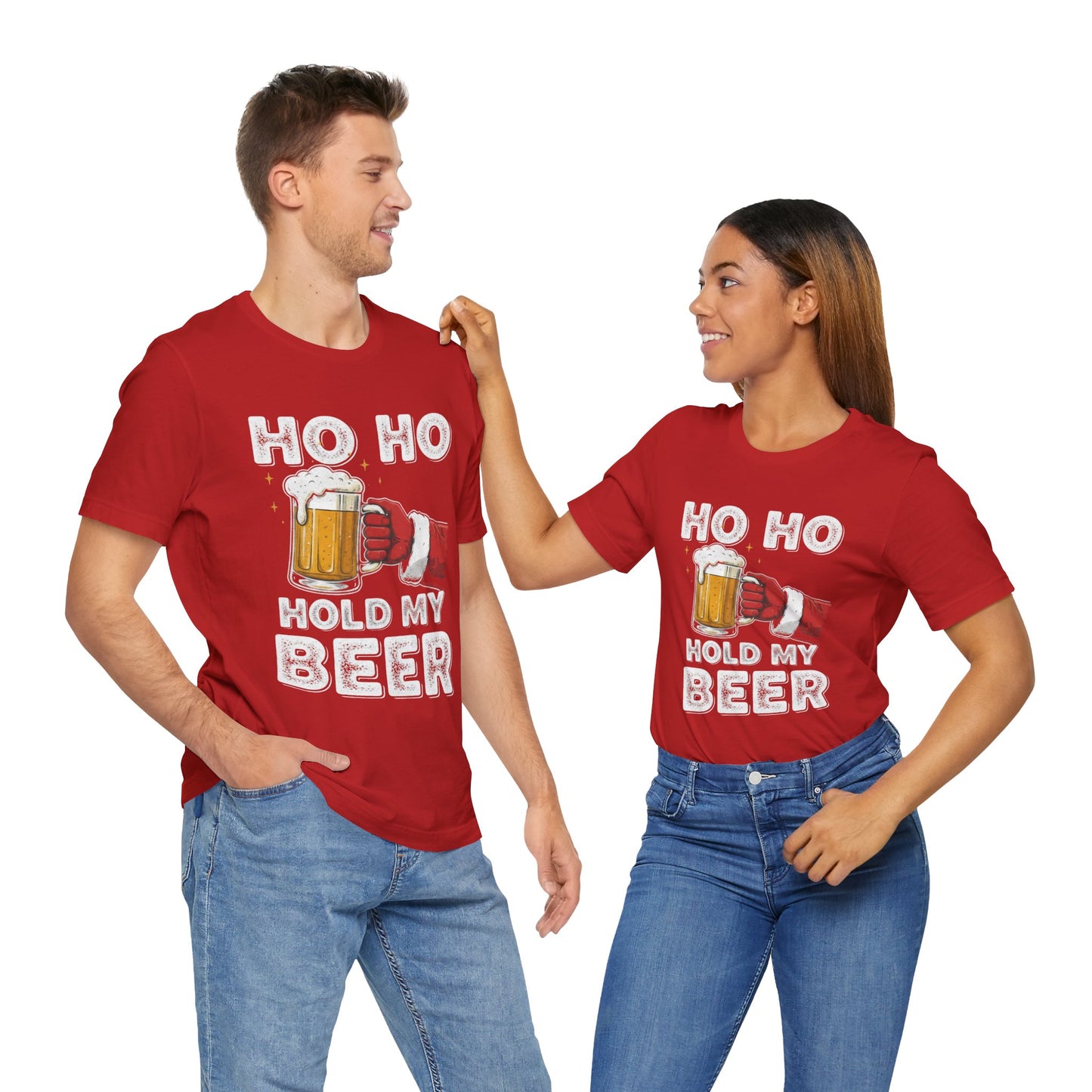Ho Ho Hold My Beer Christmas T-Shirt