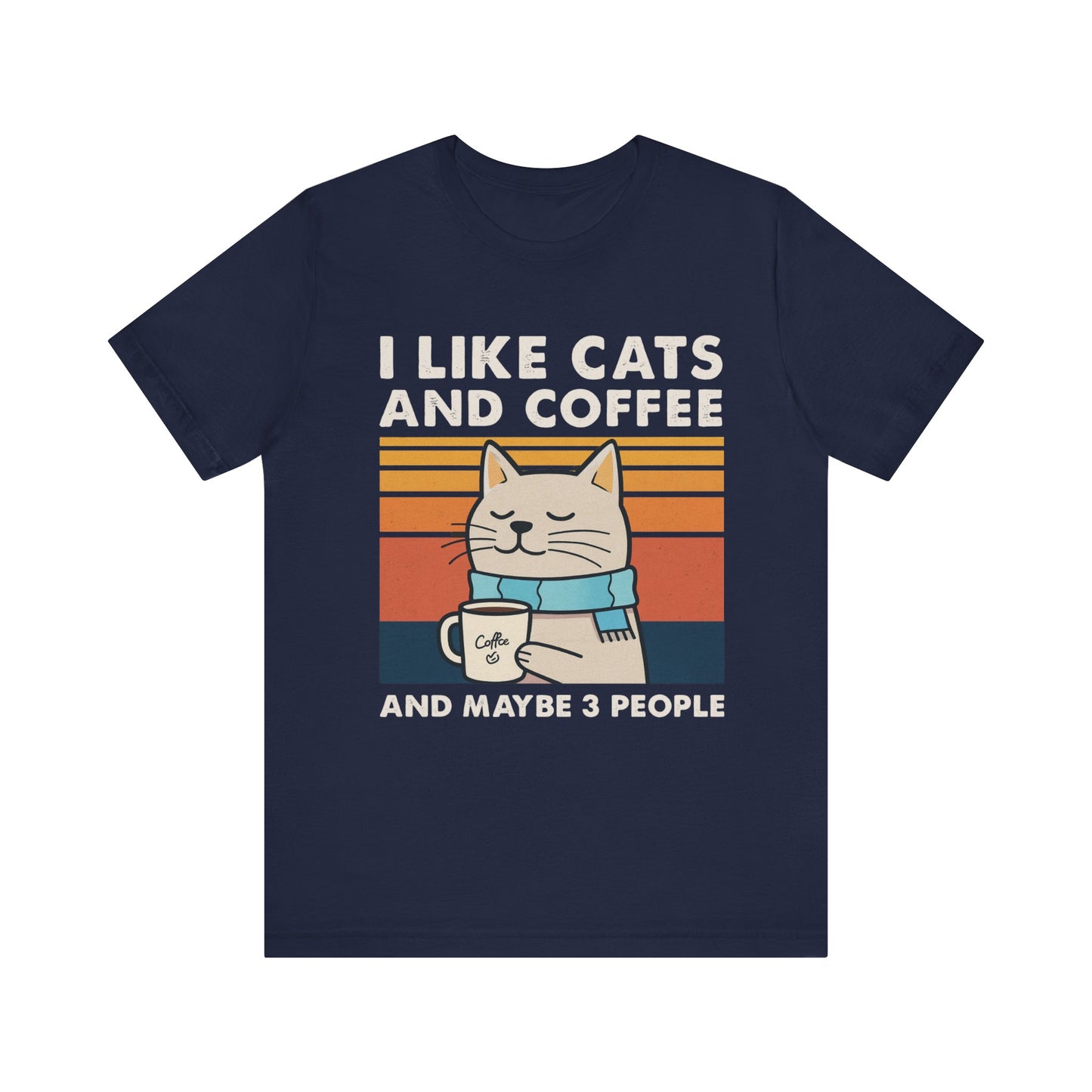Cute Cat and Coffee T-Shirt