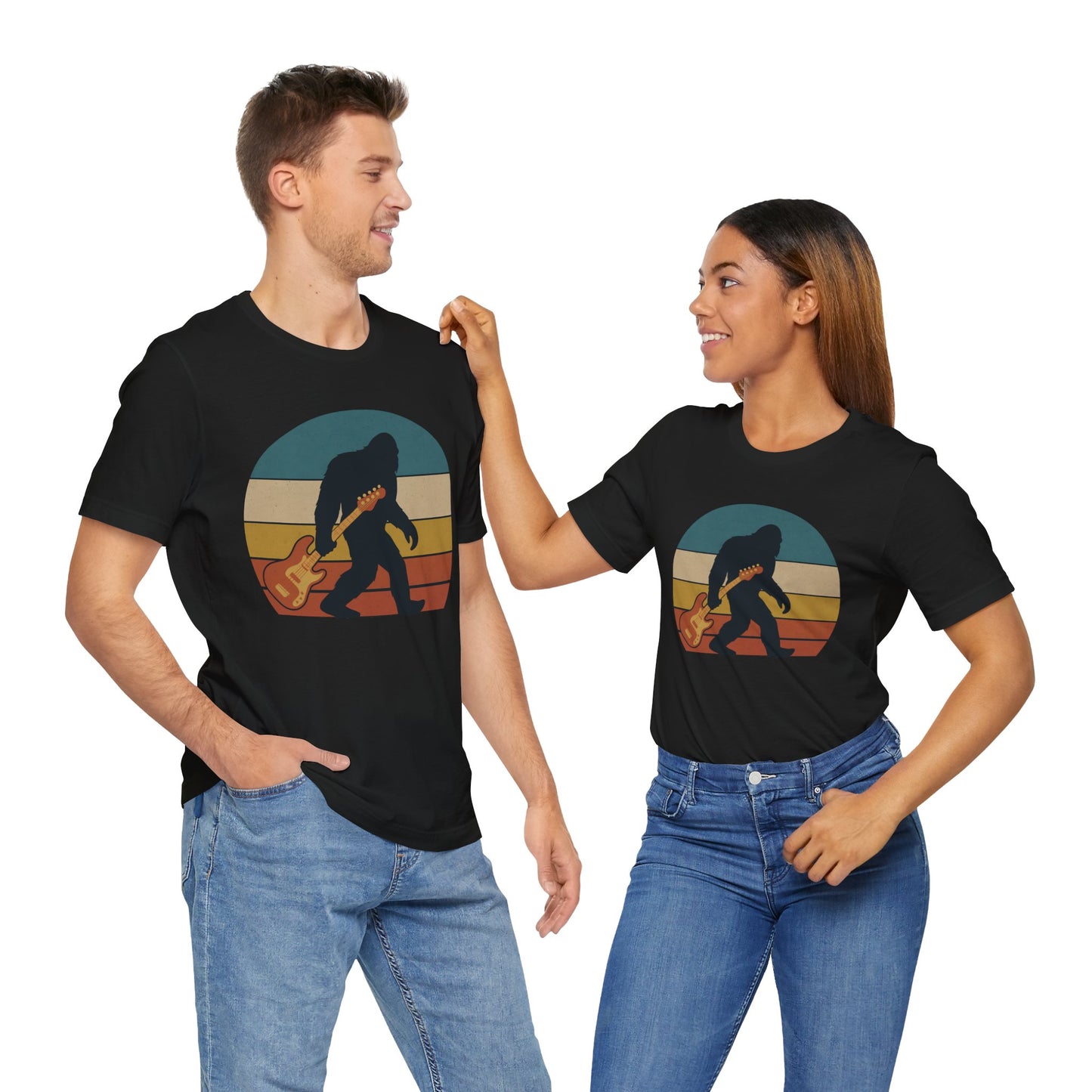 Retro Guitar Bigfoot T-Shirt