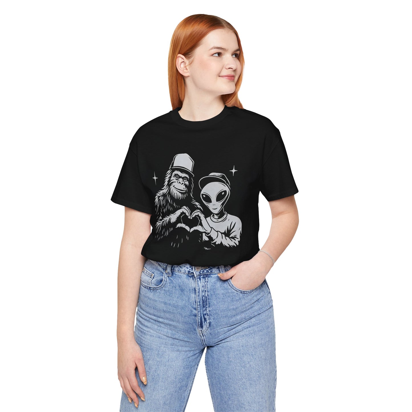 Bigfoot Alien Love T-Shirt