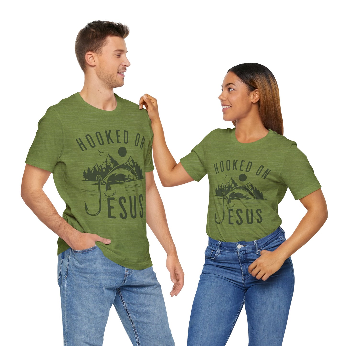 Hooked on Jesus Christian T-Shirt