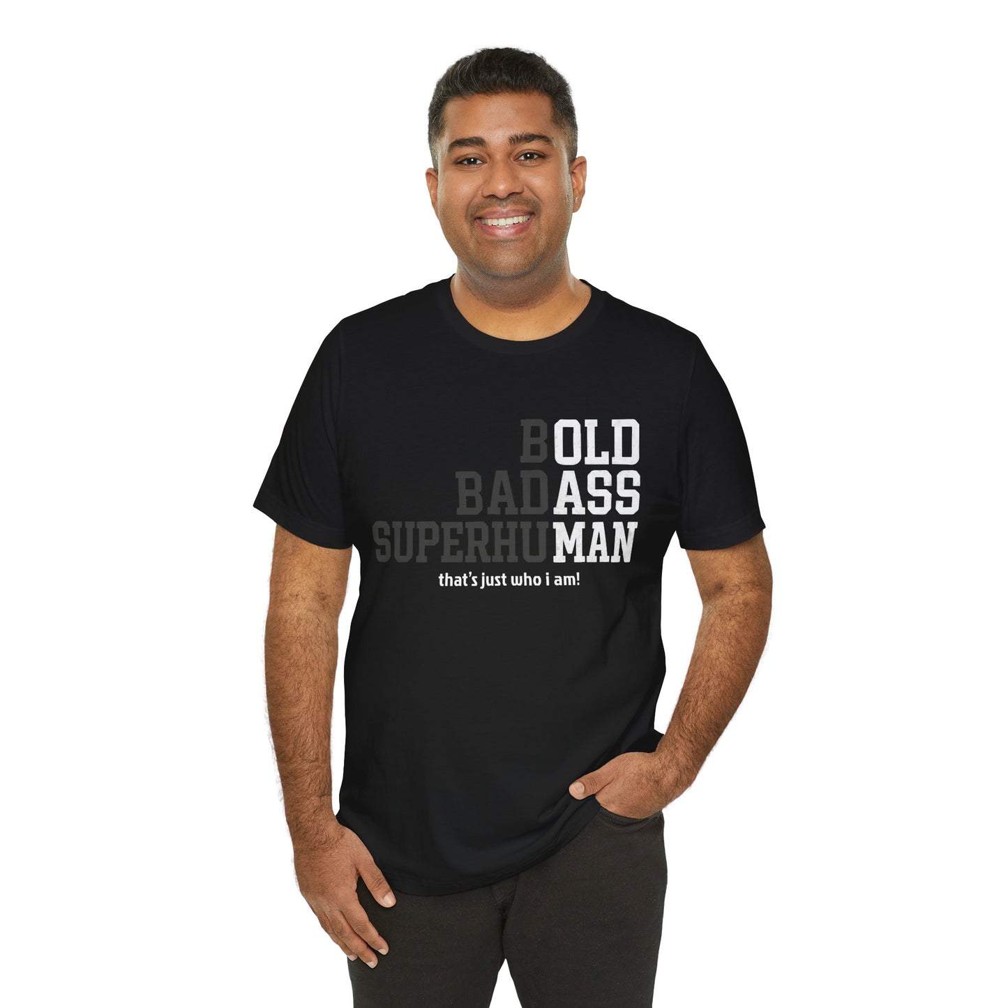 Bold Badass Superhuman Father's day T-Shirt