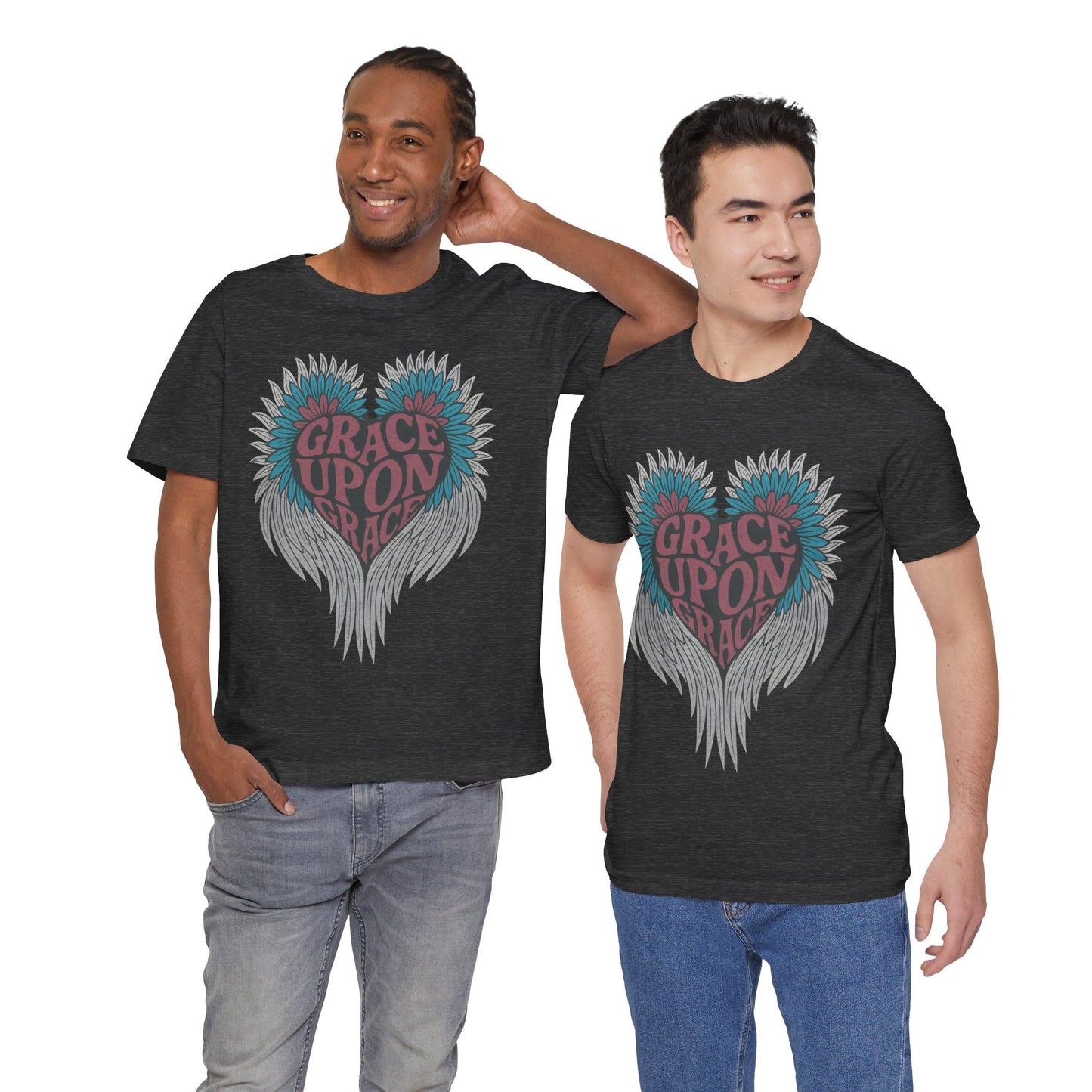 Grace Upon Grace Wings Christian T-Shirt