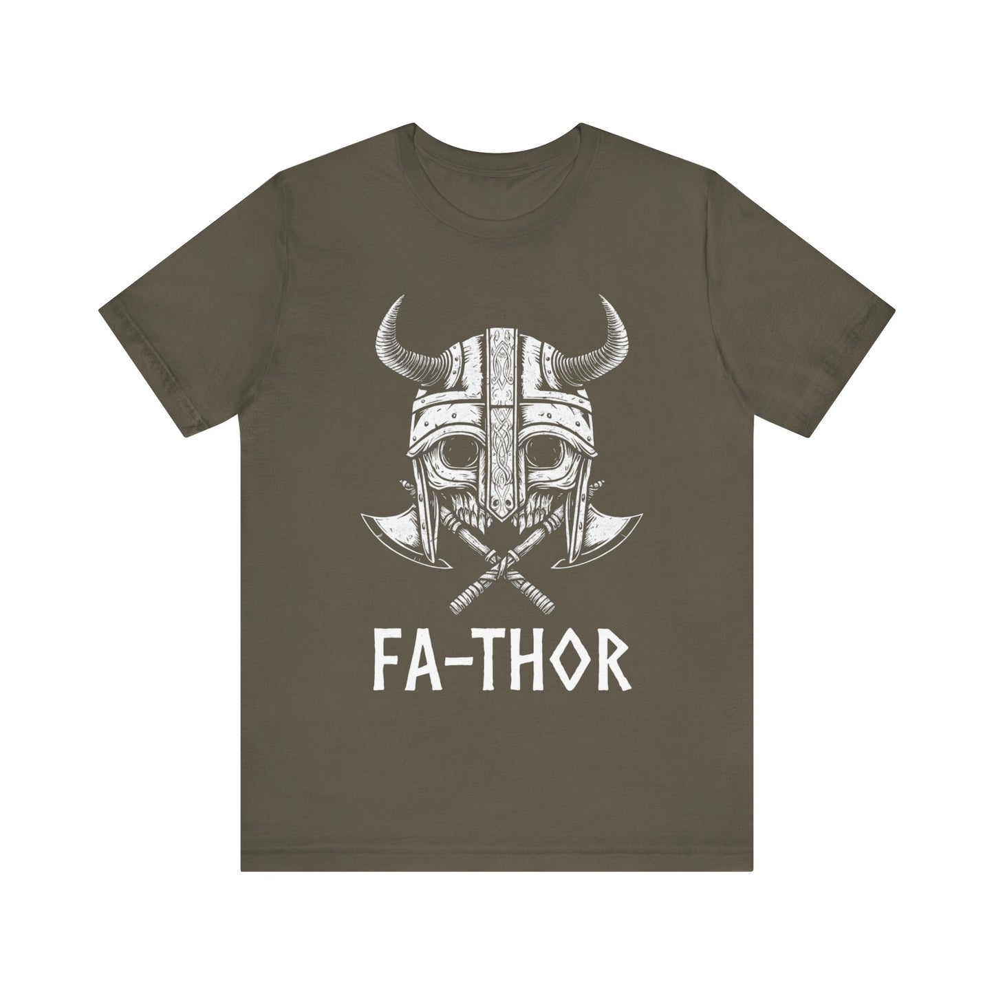 Fa-Thor Nordic Viking Skull Father's day T-Shirt