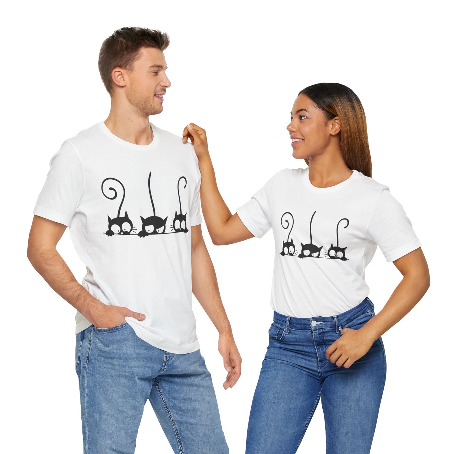 Whimsical Cute Cat T-Shirt