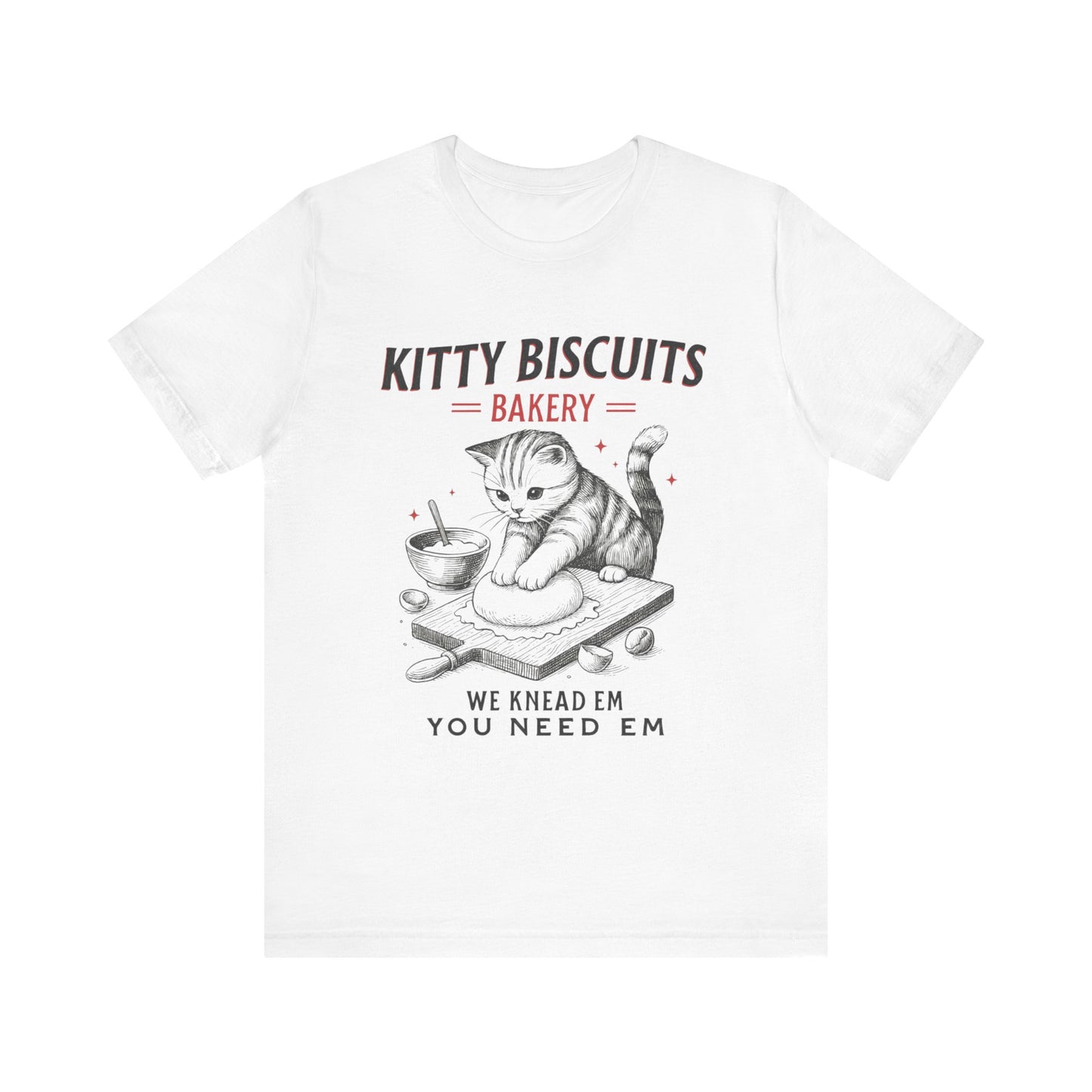Kitty Biscuits Bakery Cat T-Shirt
