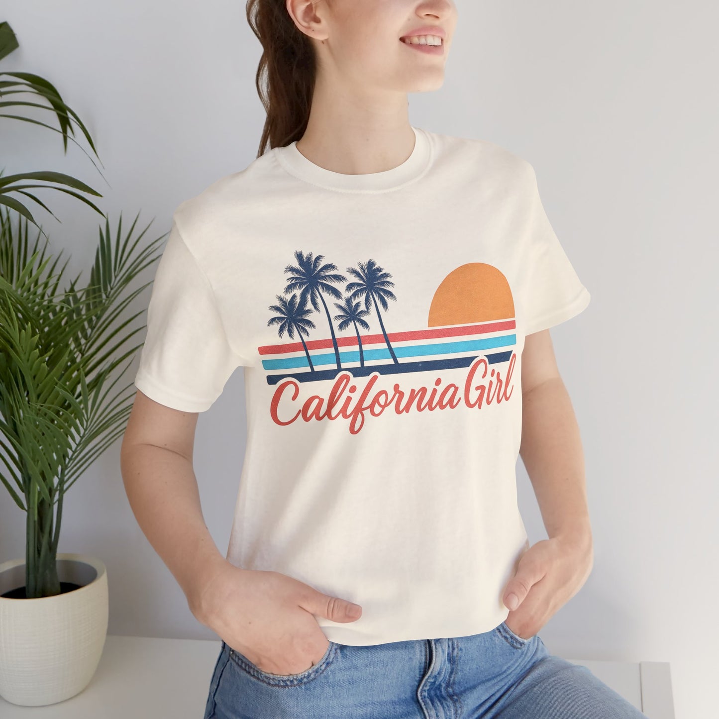 California Girl Sunset Tee | Summer Vibes, Beachwear, Travel Fashion, Casual Style, Gift for Her