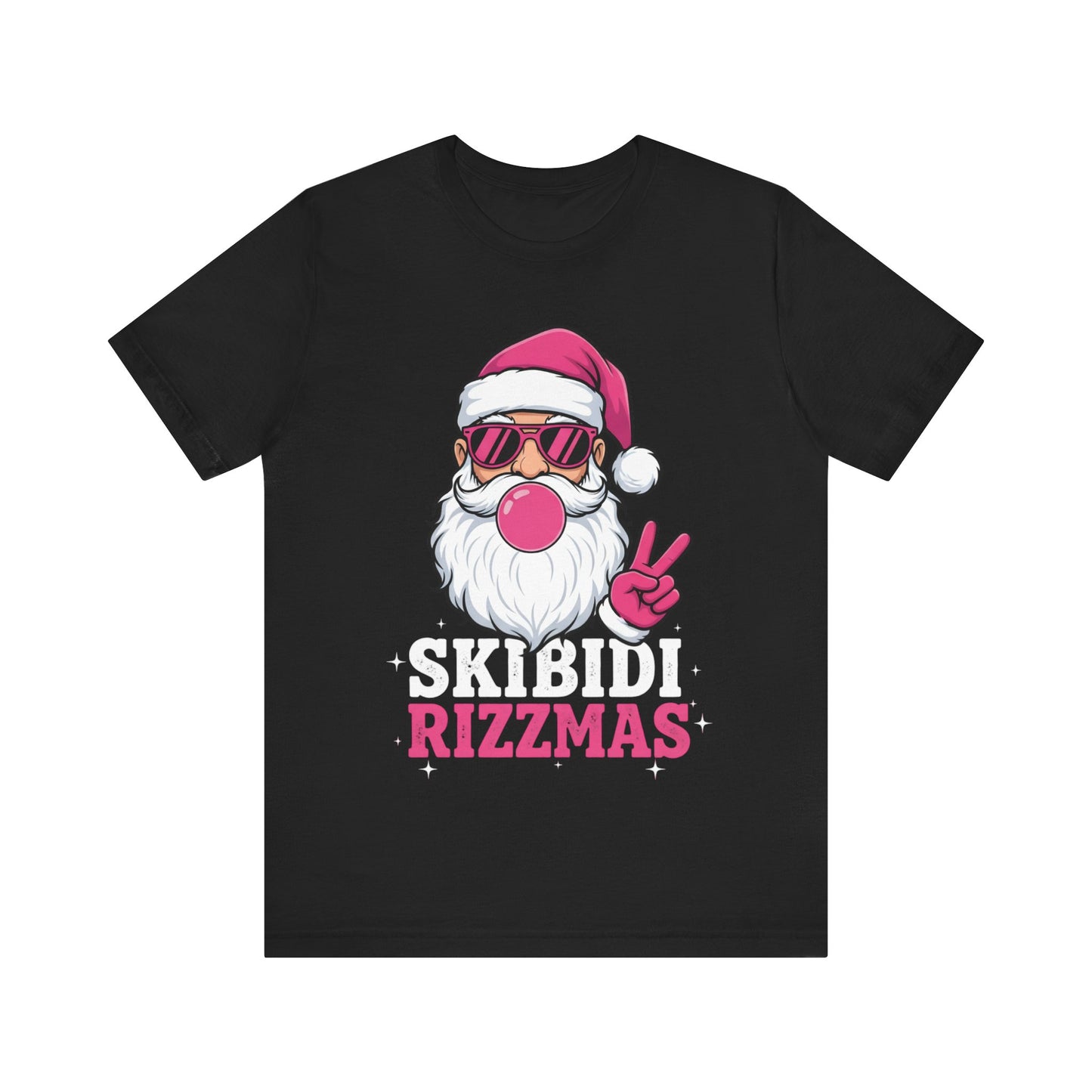 Skibidi Rizzmas Santa Tee — Funny Christmas Graphic T-Shirt