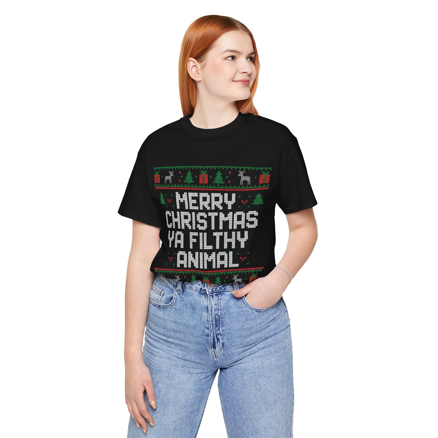 Merry Christmas Ya Filthy Animal Christmas T‑Shirt