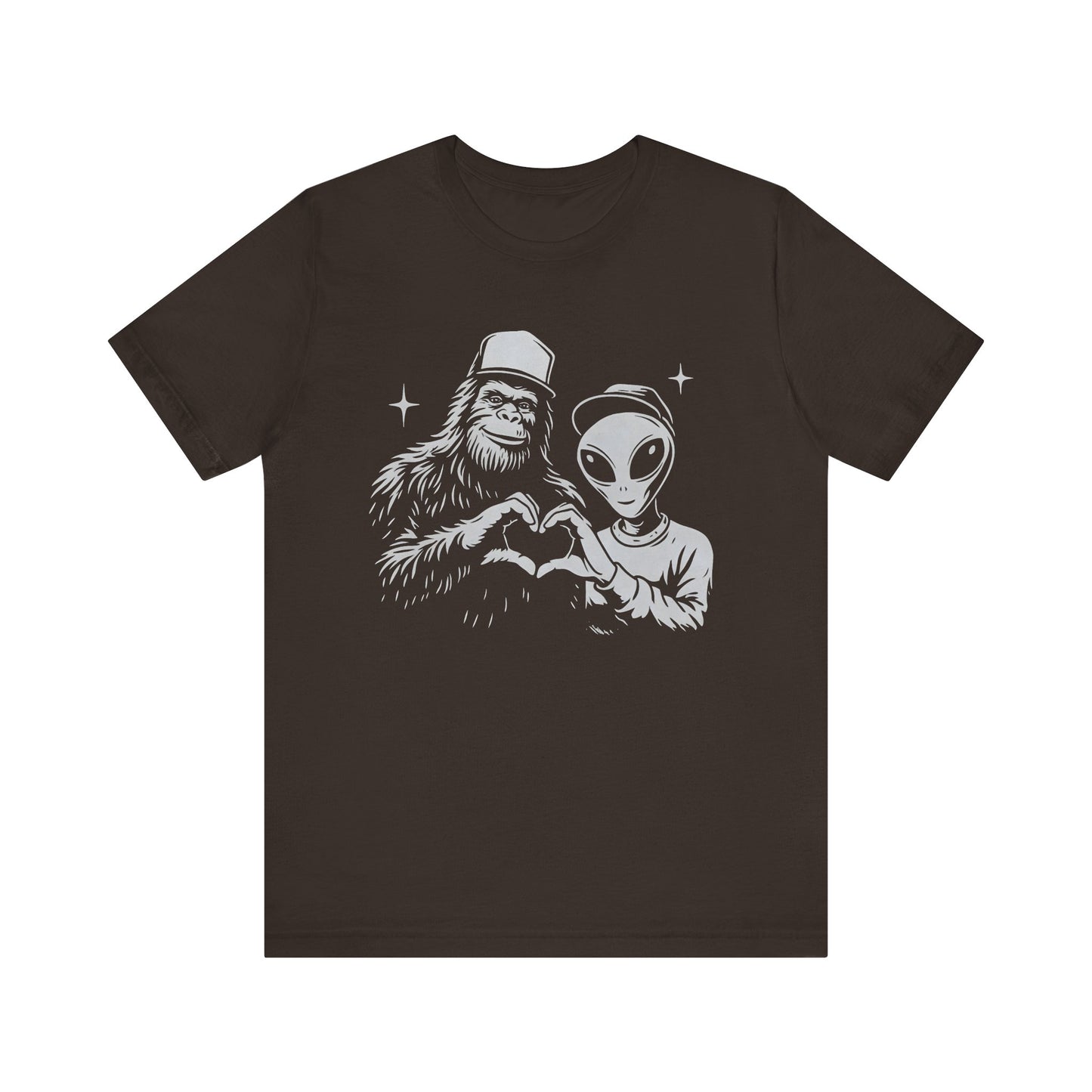 Bigfoot Alien Love T-Shirt