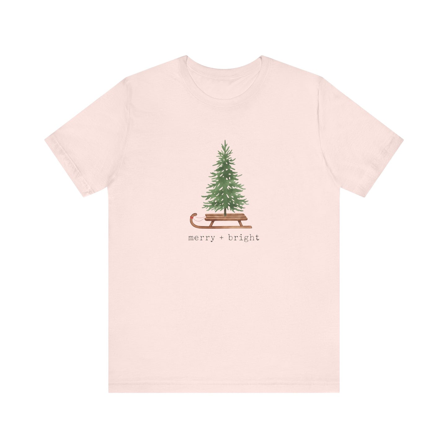 Merry & Bright Tree Christmas T-Shirt