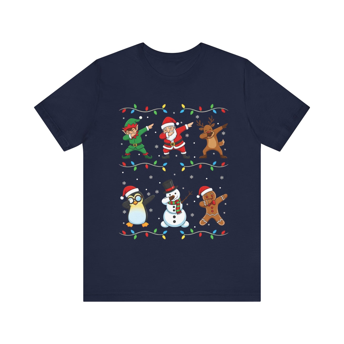 Santa, Elf, Snowman & Gingerbread Holiday Christmas T-Shirt