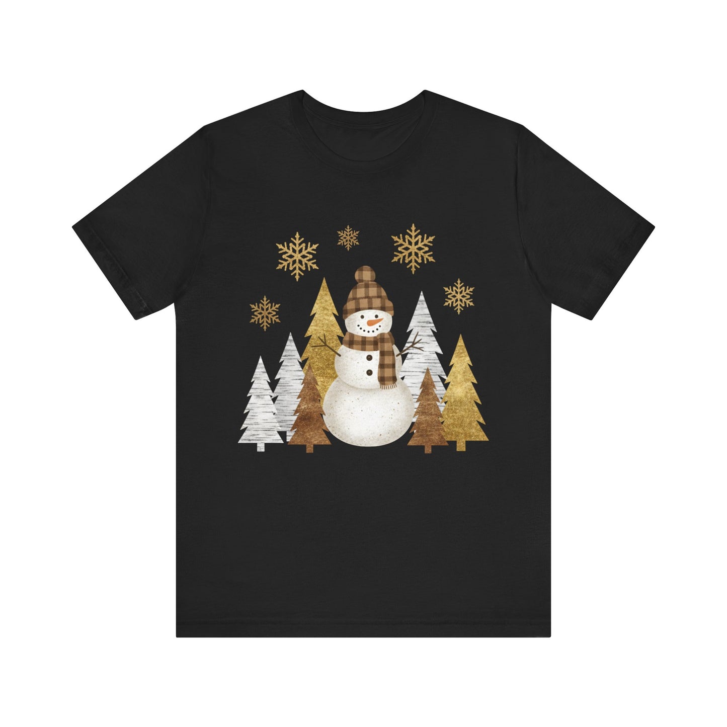 Snowman Forest Christmas T-Shirt
