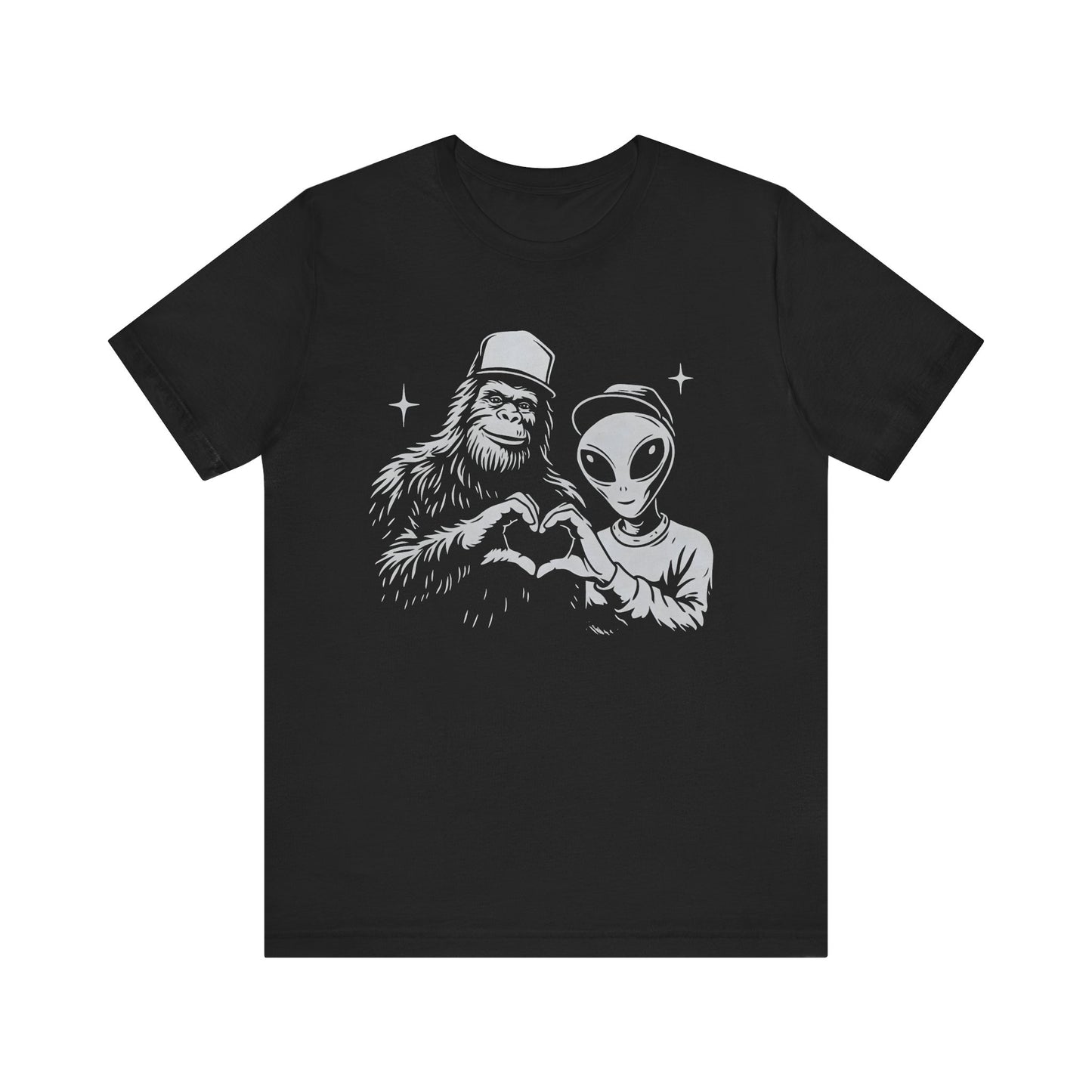 Bigfoot Alien Love T-Shirt