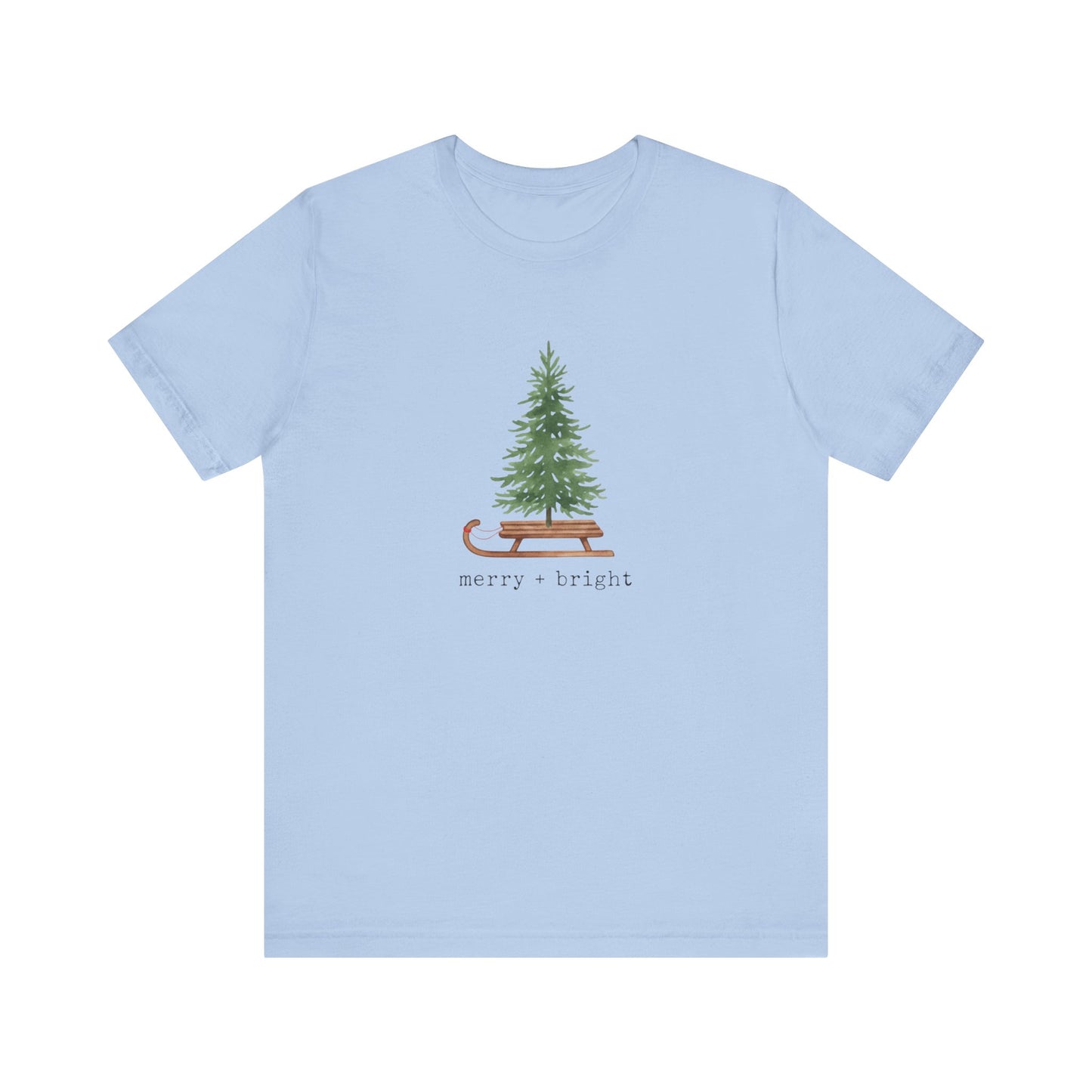 Merry & Bright Tree Christmas T-Shirt