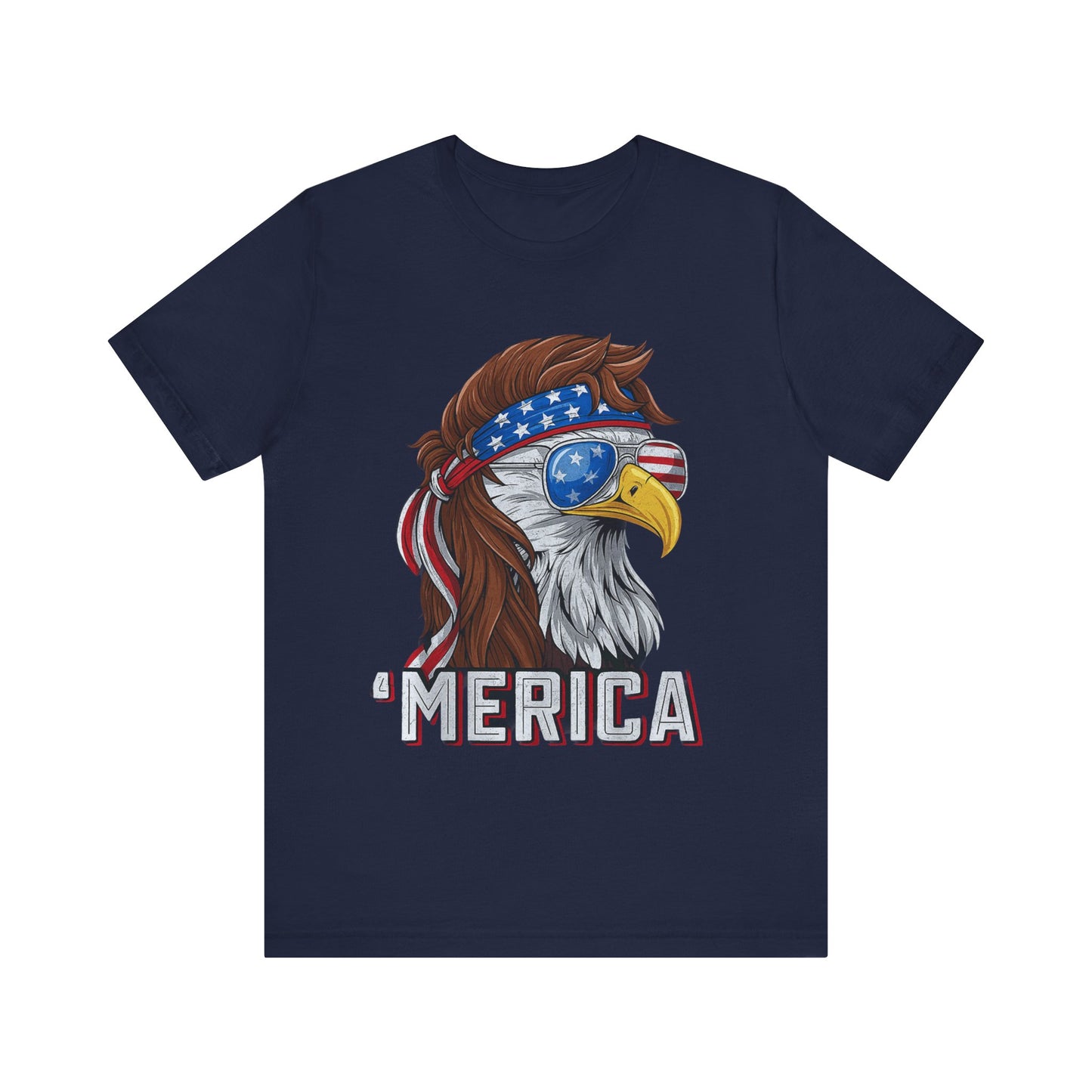 Patriotic Eagle Merica Graphic 4th Of July T-Shirt