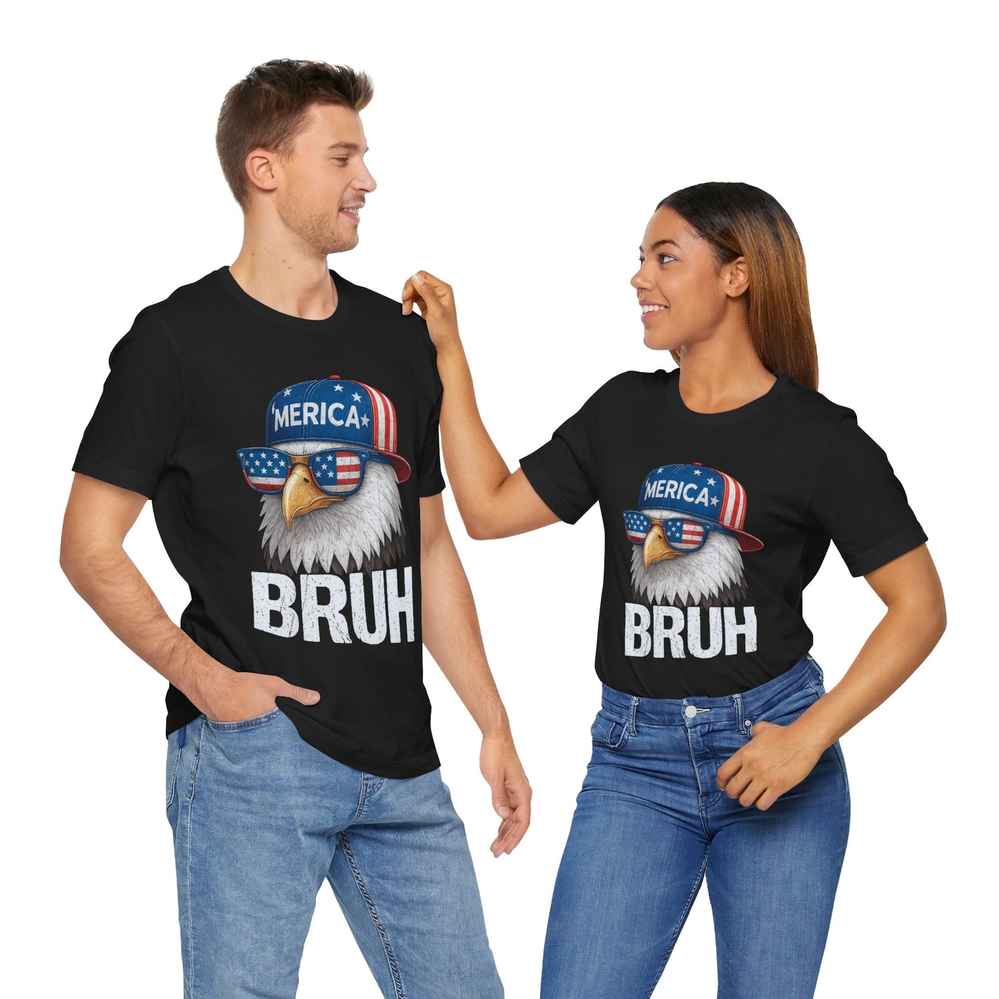 Patriotic Eagle BRUH  4th Of July T-Shirt
