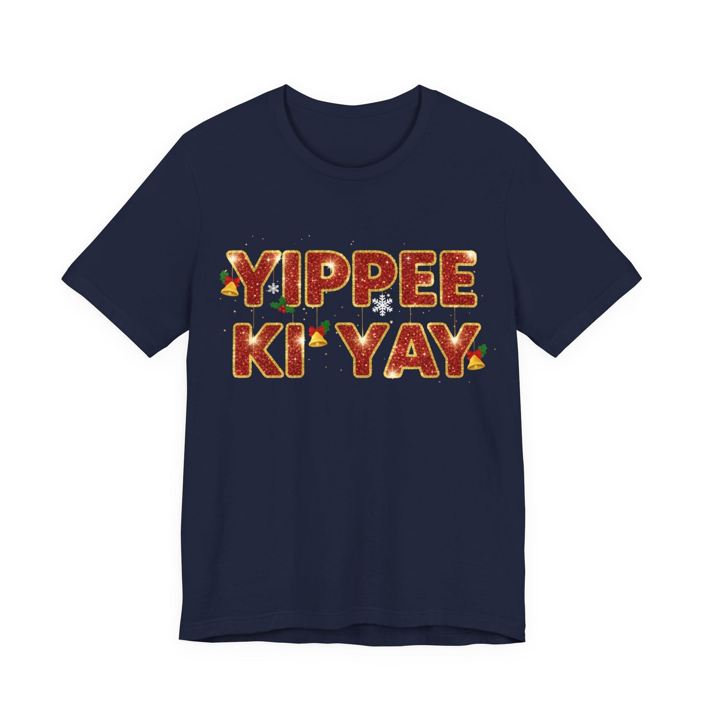 Yippee Ki Yay Tee — Retro Western Phrase Christmas T‑Shirt