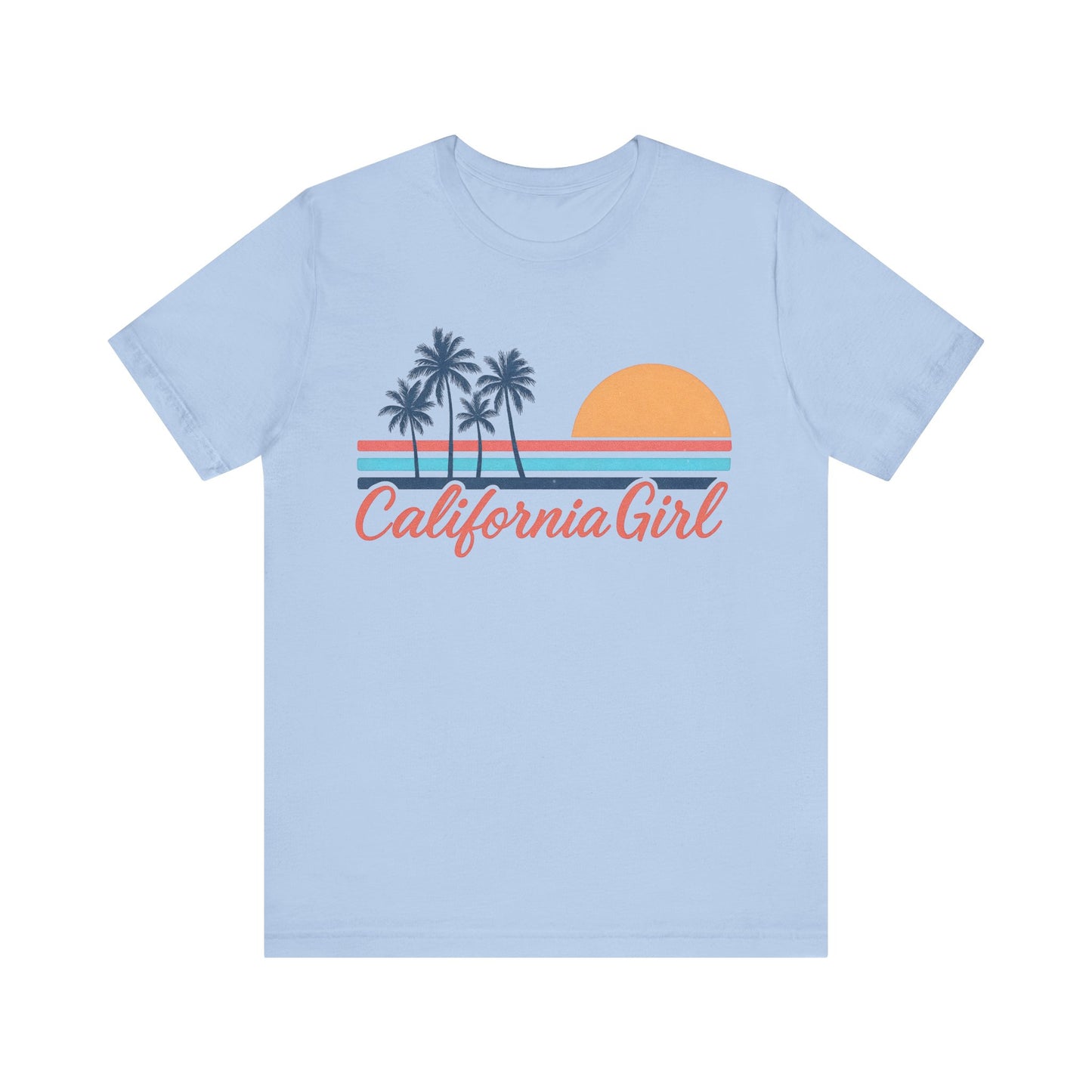 California Girl Sunset Tee | Summer Vibes, Beachwear, Travel Fashion, Casual Style, Gift for Her
