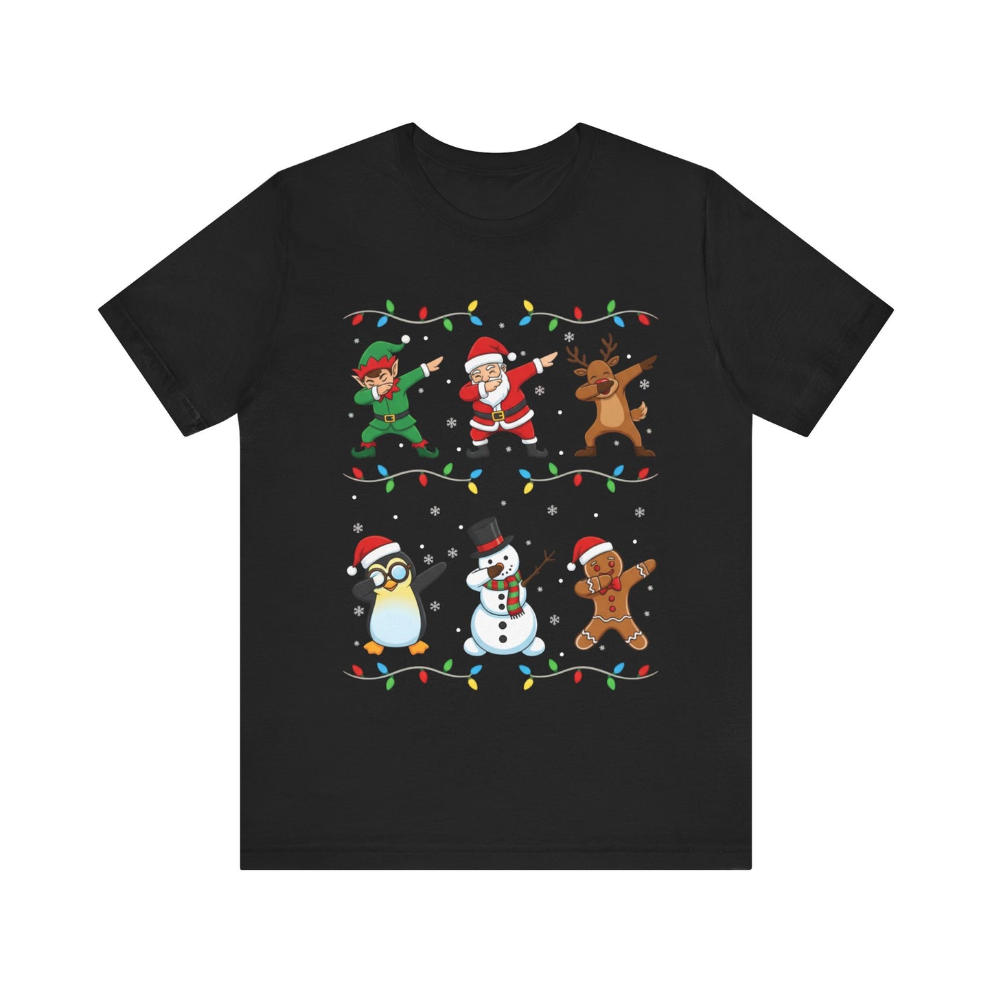 Santa, Elf, Snowman & Gingerbread Holiday Christmas T-Shirt
