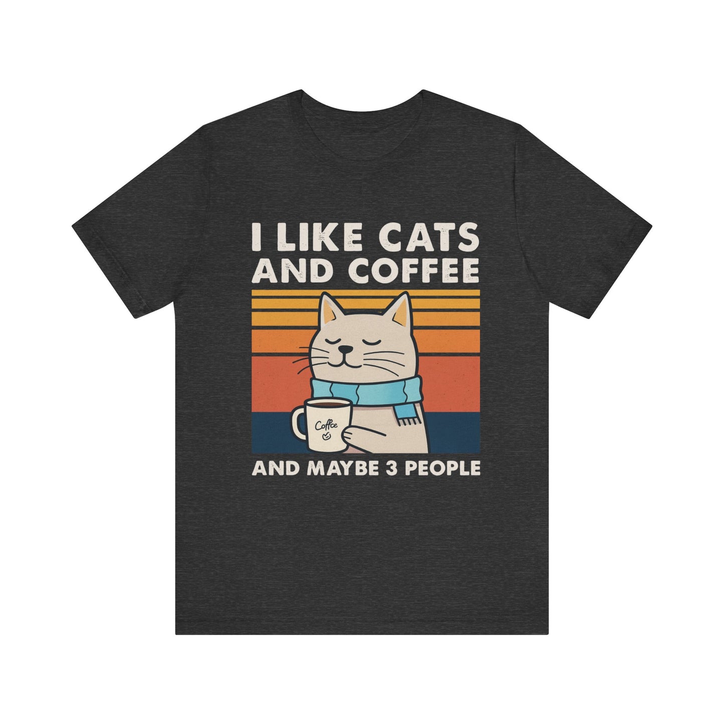 Cute Cat and Coffee T-Shirt