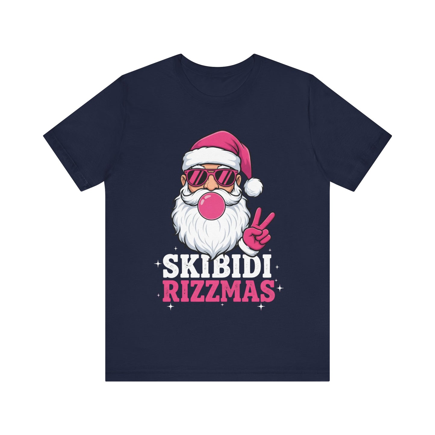 Skibidi Rizzmas Santa Tee — Funny Christmas Graphic T-Shirt