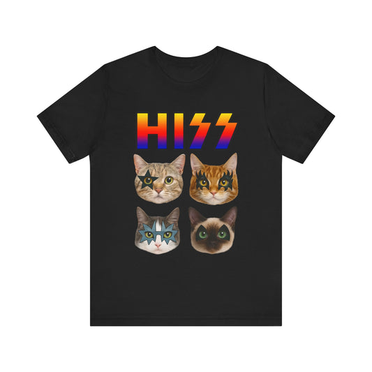Retro Cat HISS Funny T-Shirt