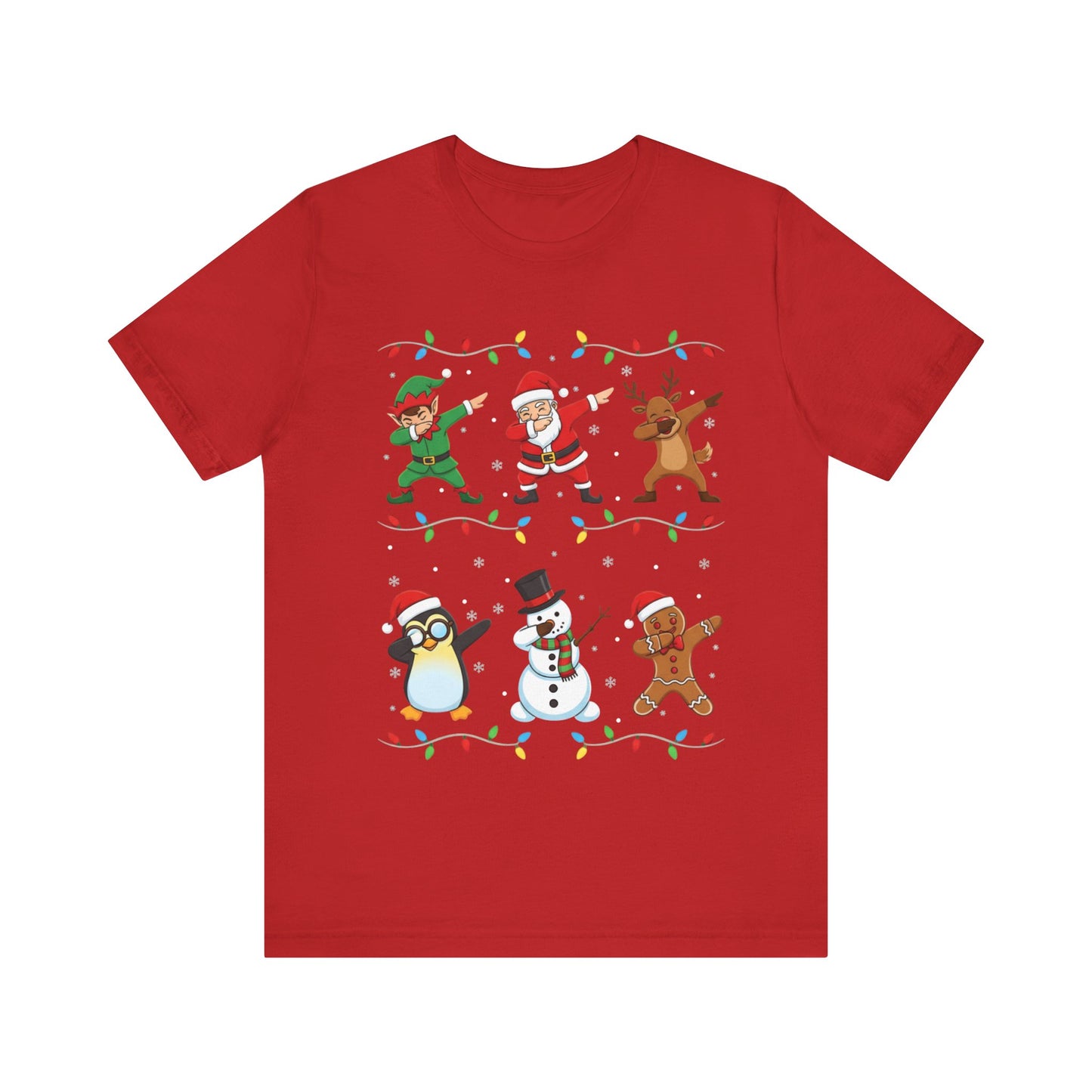 Santa, Elf, Snowman & Gingerbread Holiday Christmas T-Shirt