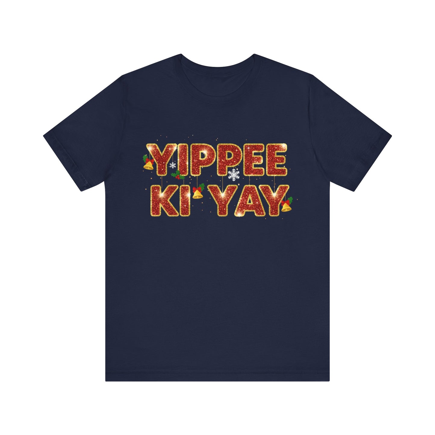 Yippee Ki Yay Tee — Retro Western Phrase Christmas T‑Shirt
