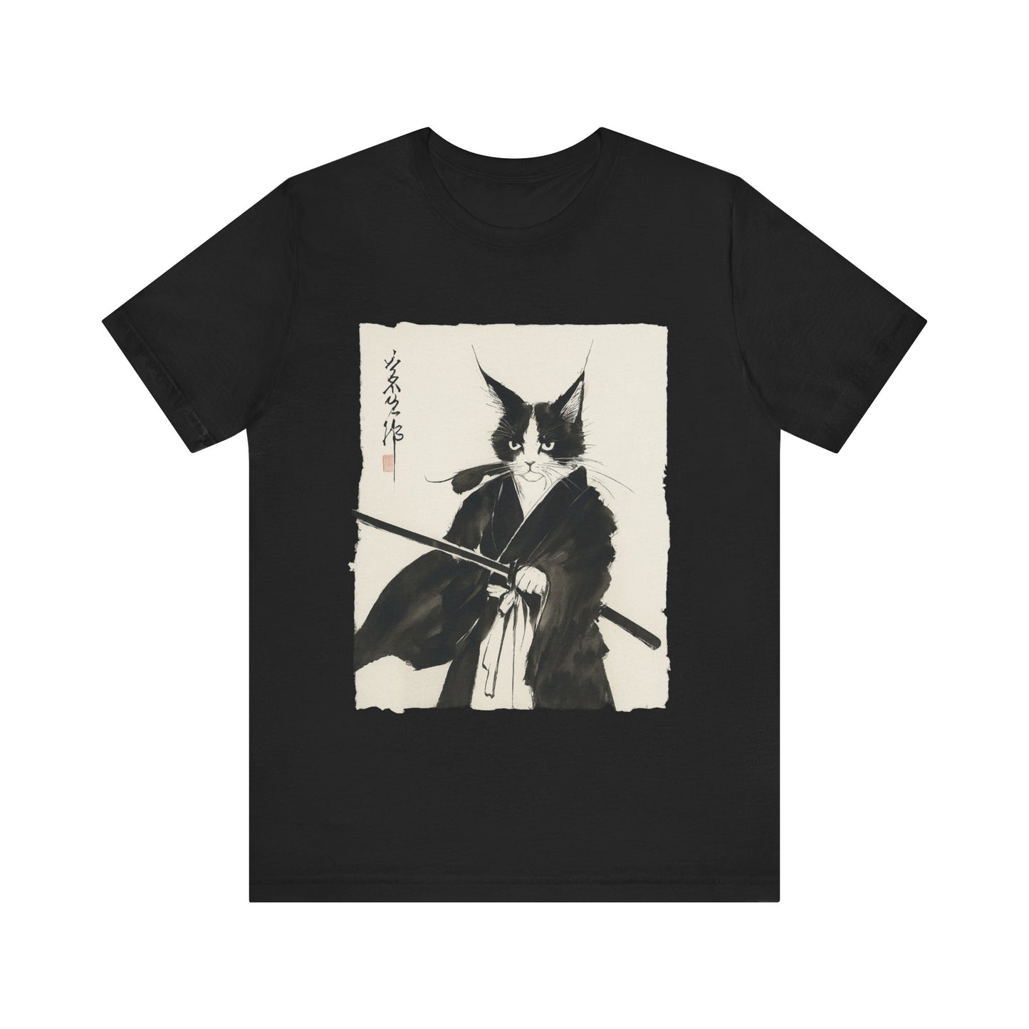Cat Samurai Lovers T-Shirt