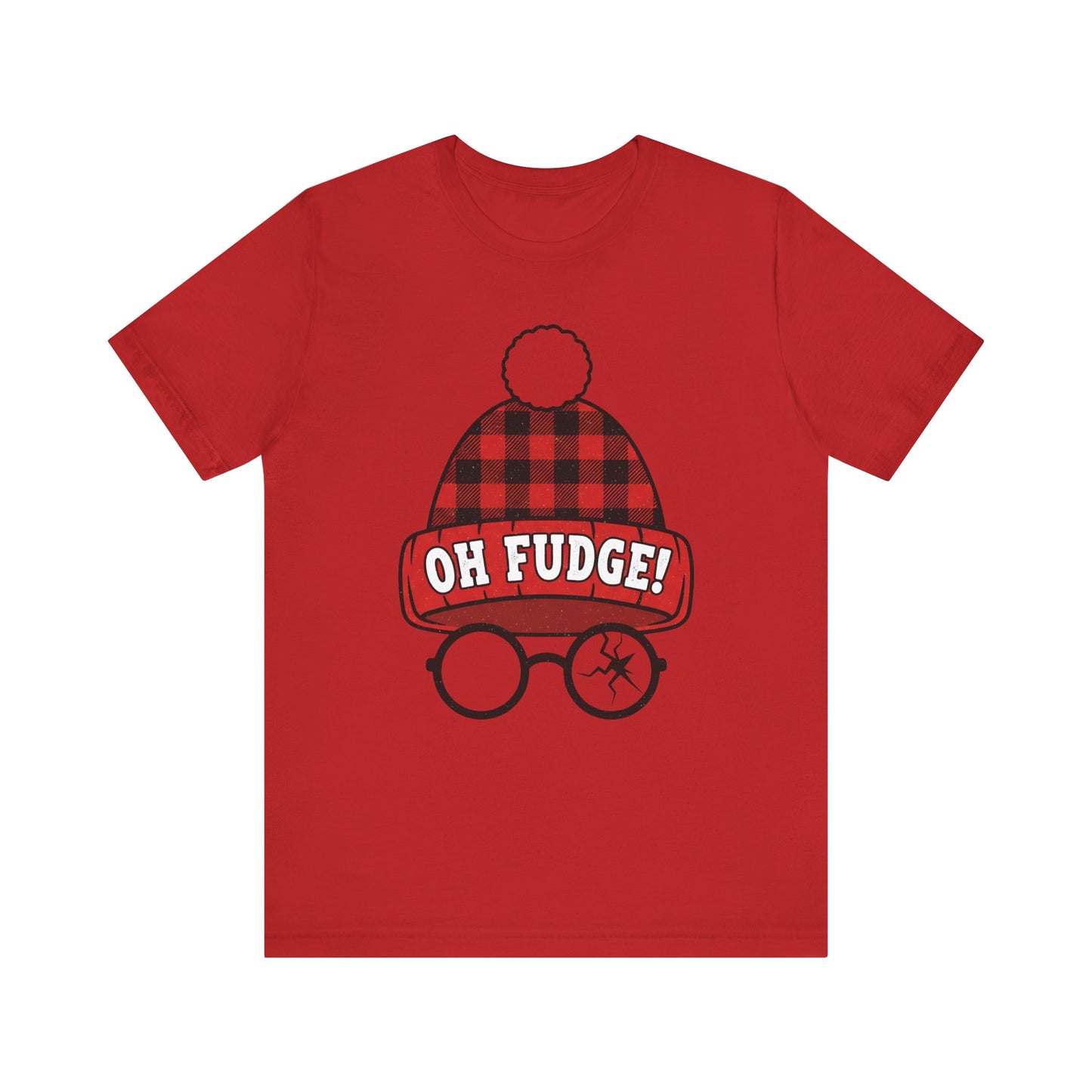Oh Fudge! Beanie & Glasses  — Funny Christmas T-Shirt