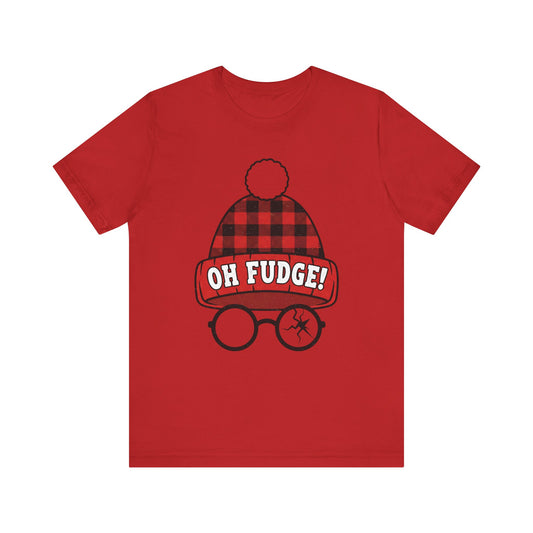 Oh Fudge! Beanie & Glasses  — Funny Christmas T-Shirt
