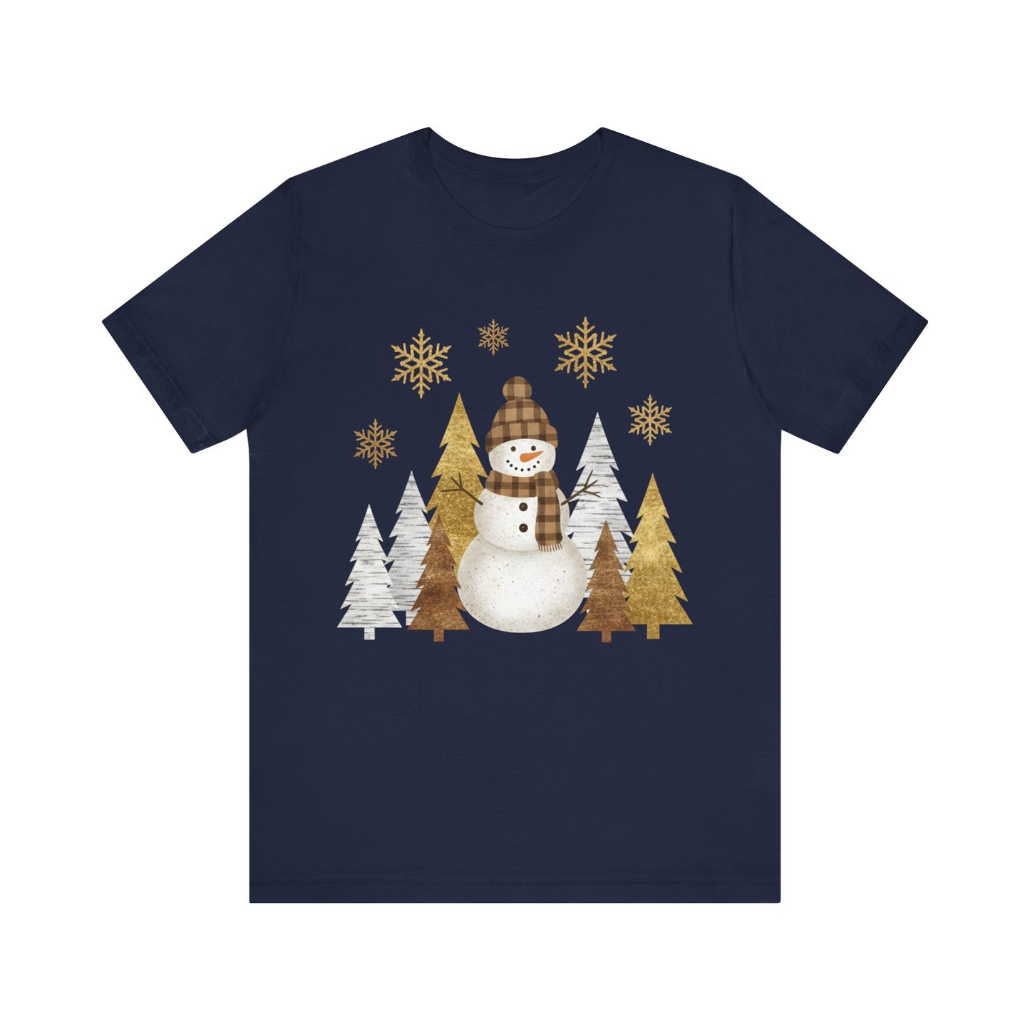 Snowman Forest Christmas T-Shirt