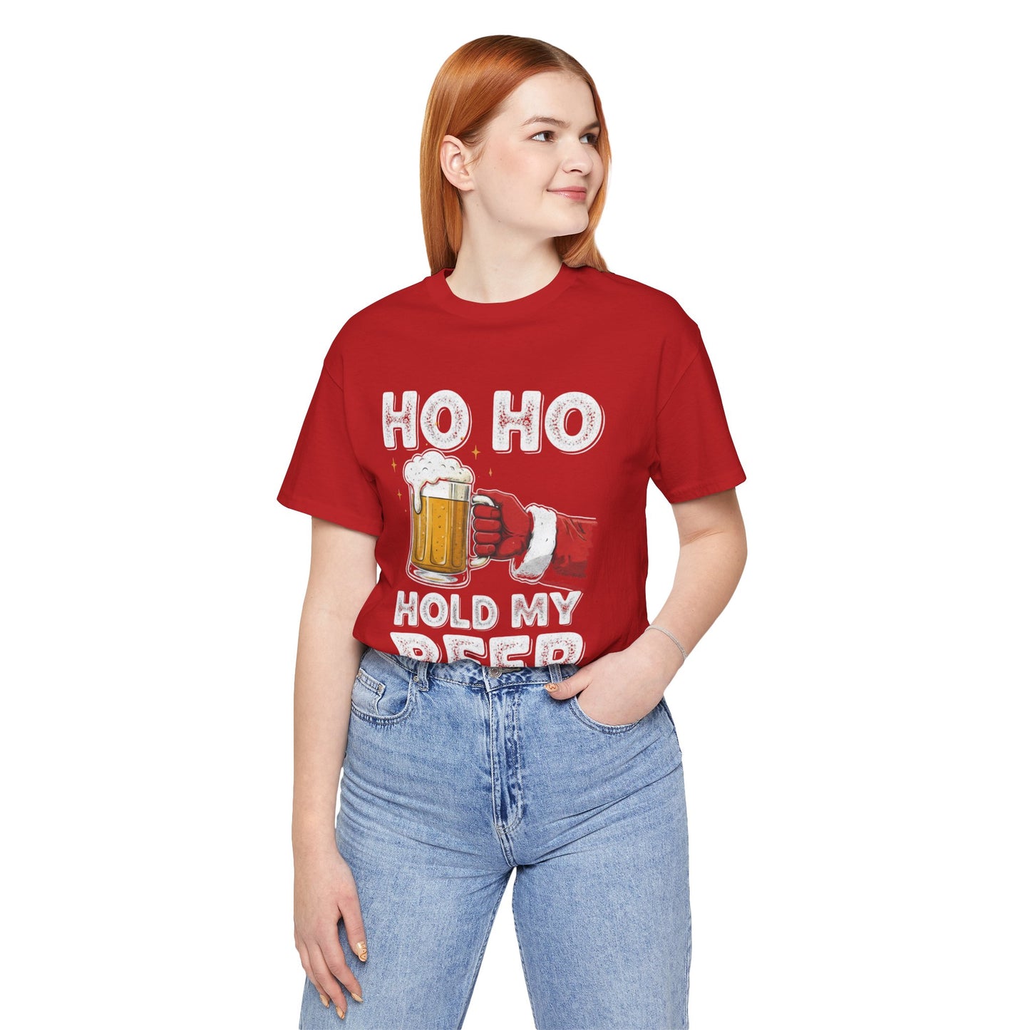 Ho Ho Hold My Beer Christmas T-Shirt