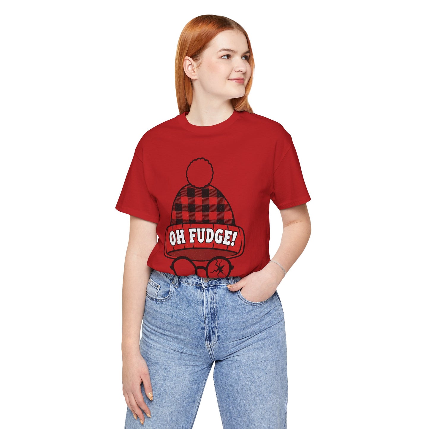 Oh Fudge! Beanie & Glasses  — Funny Christmas T-Shirt