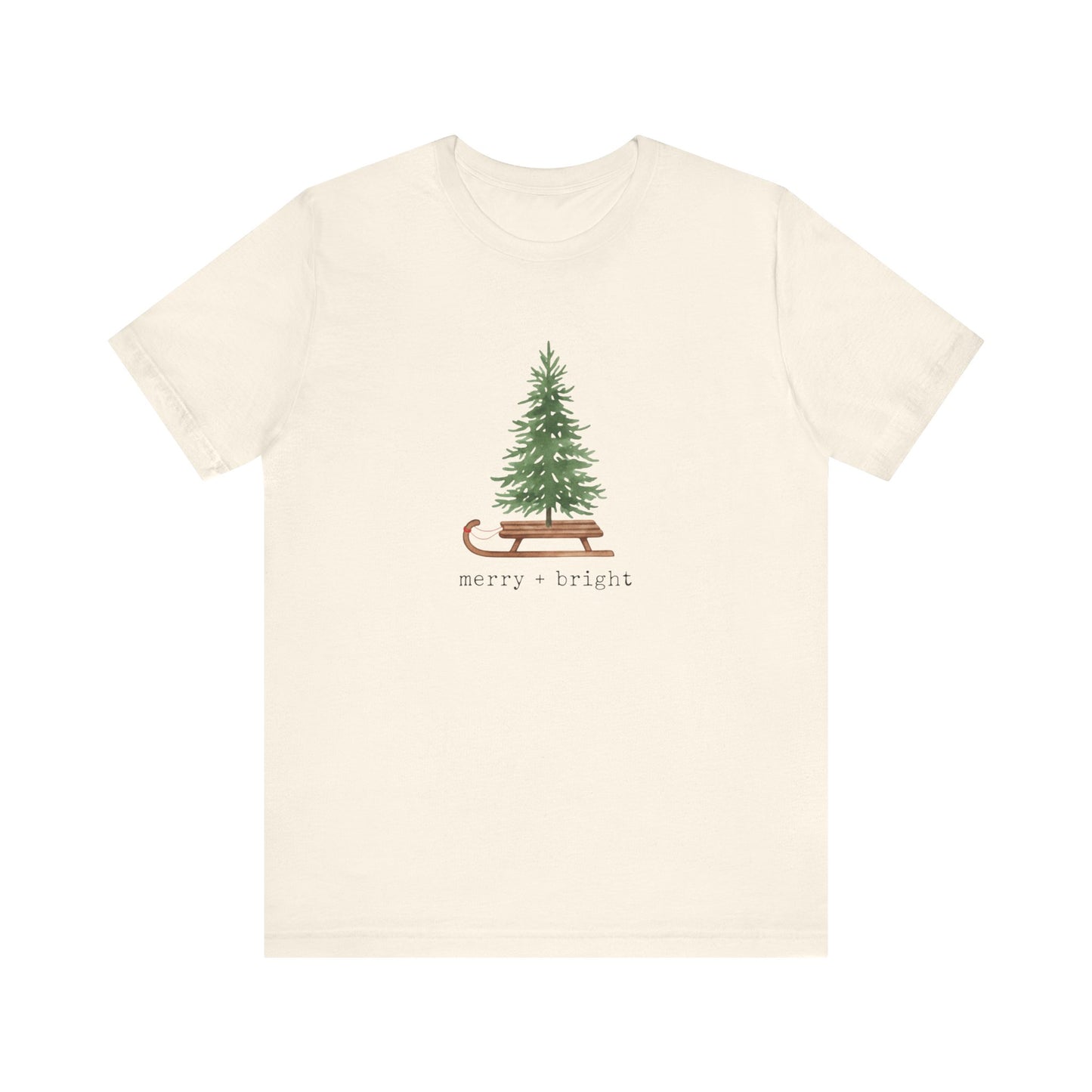 Merry & Bright Tree Christmas T-Shirt