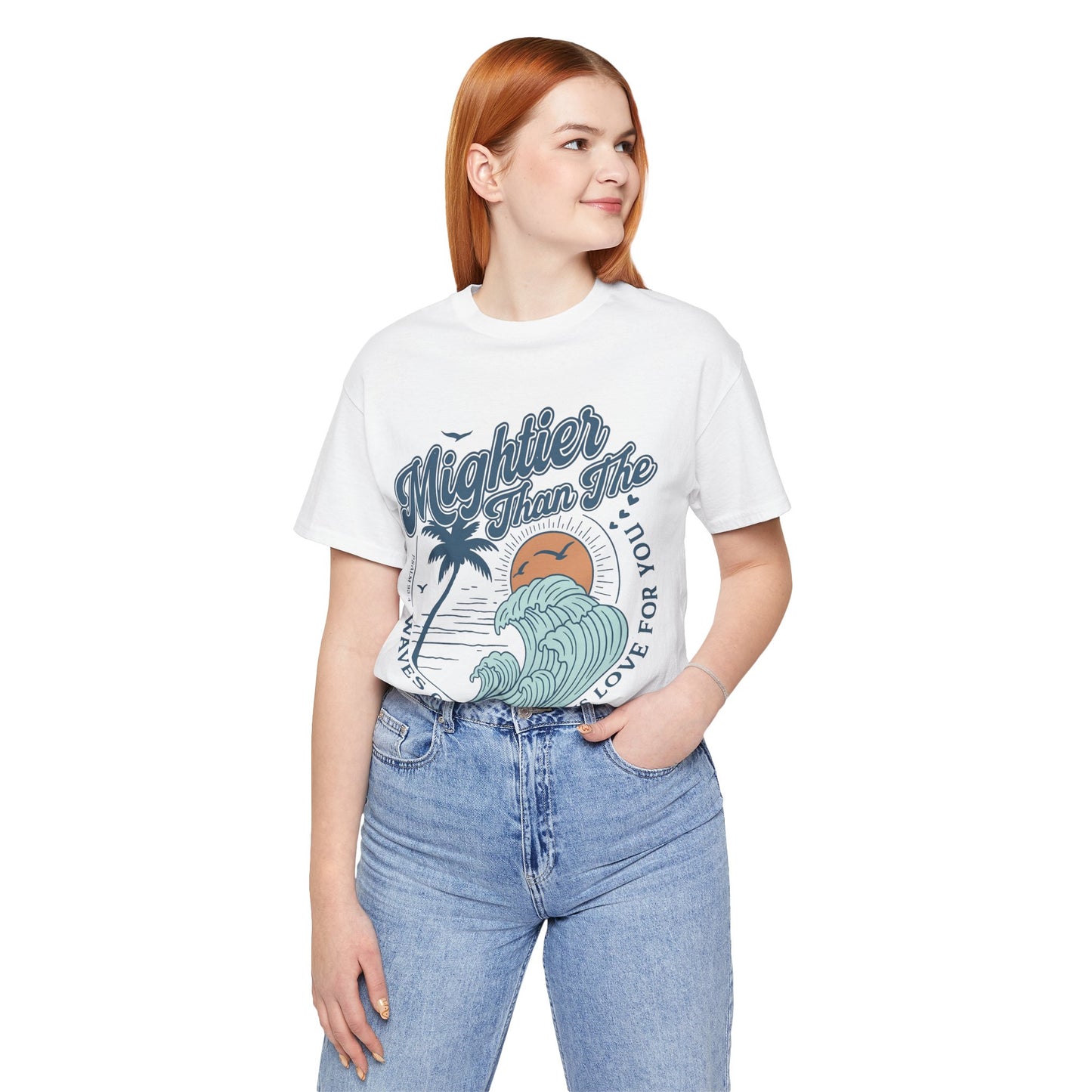 Mightier Than The Waves Christian T-Shirt