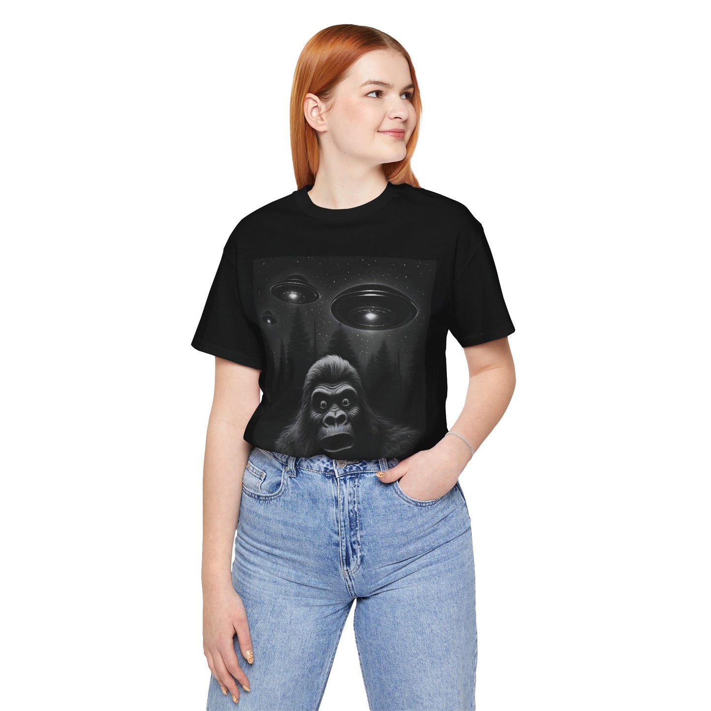 Mystical UFO  Bigfoot T-Shirt |