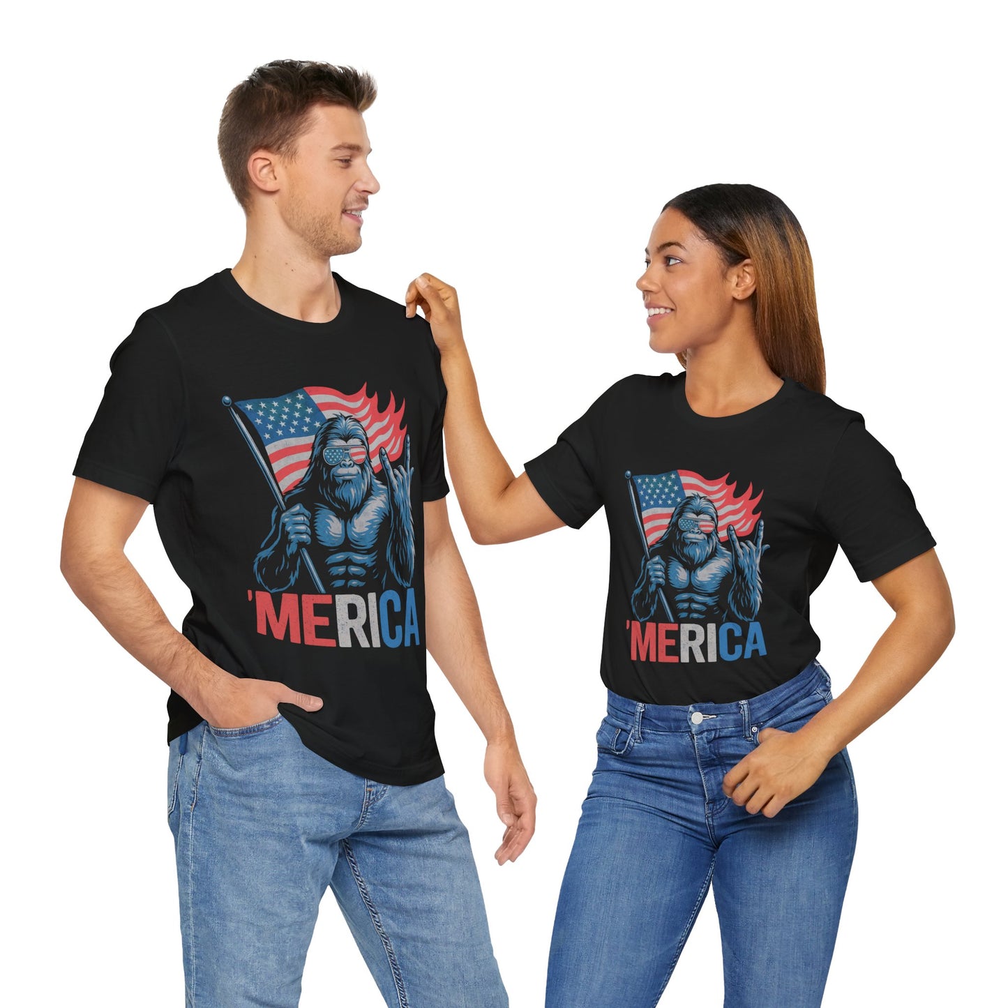 Bigfoot 'Merica 4th Of July T-Shirt