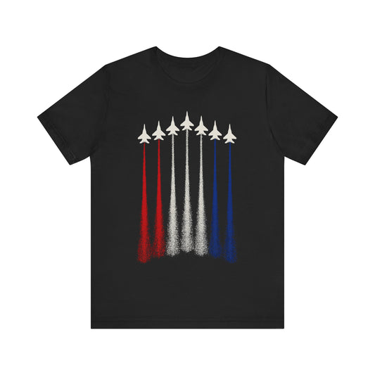 Patriotic with Jet  4th Of July T-Shirt