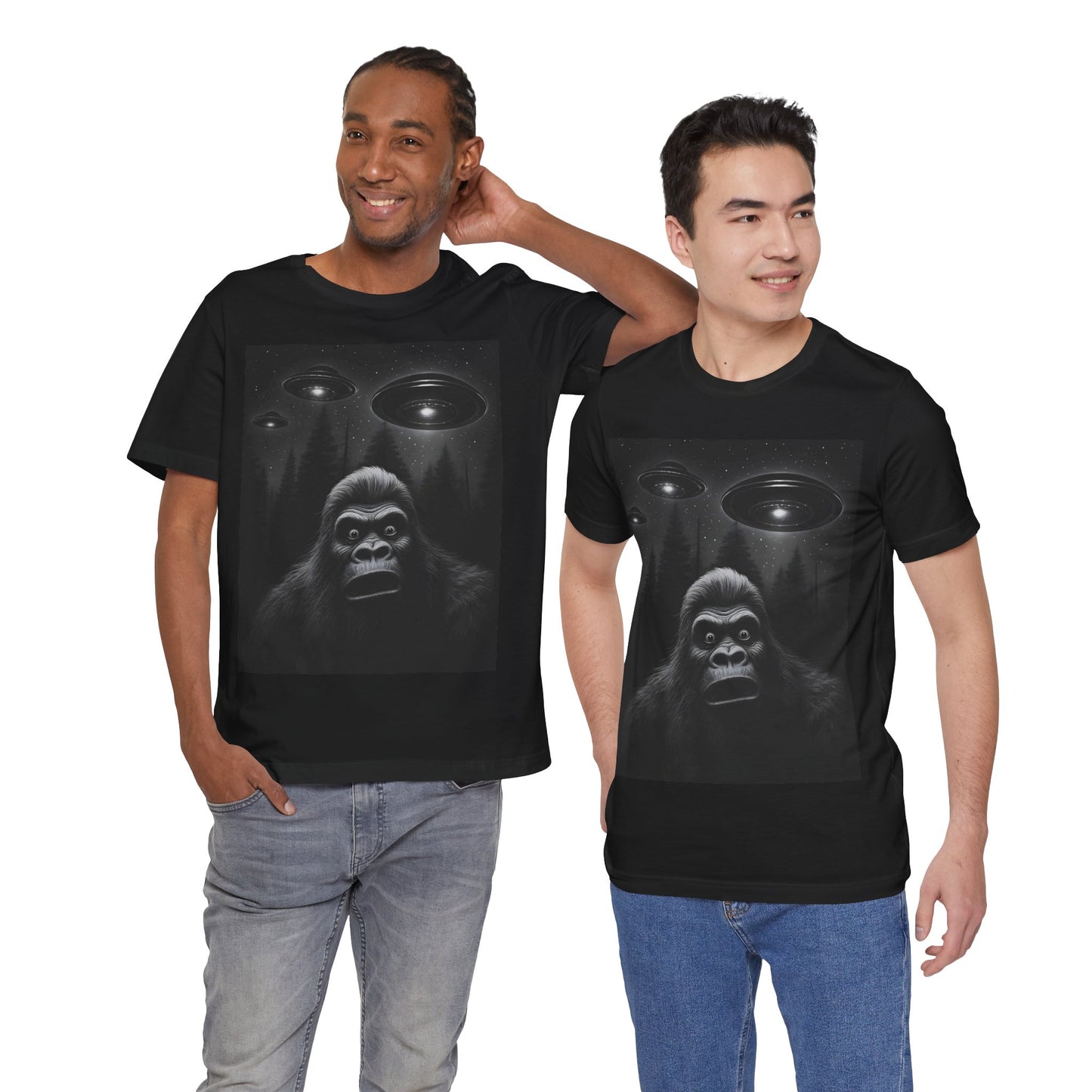 Mystical UFO  Bigfoot T-Shirt |