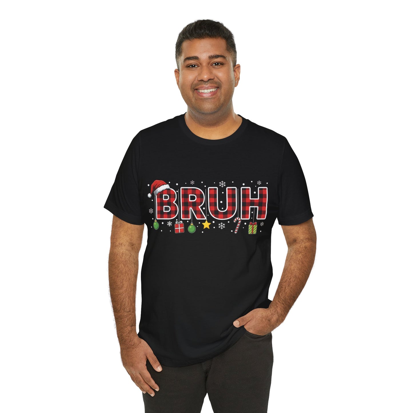 BRUH - Funny Holiday Graphic Christmas T-Shirt