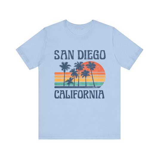 San Diego California Retro Summer T-Shirt