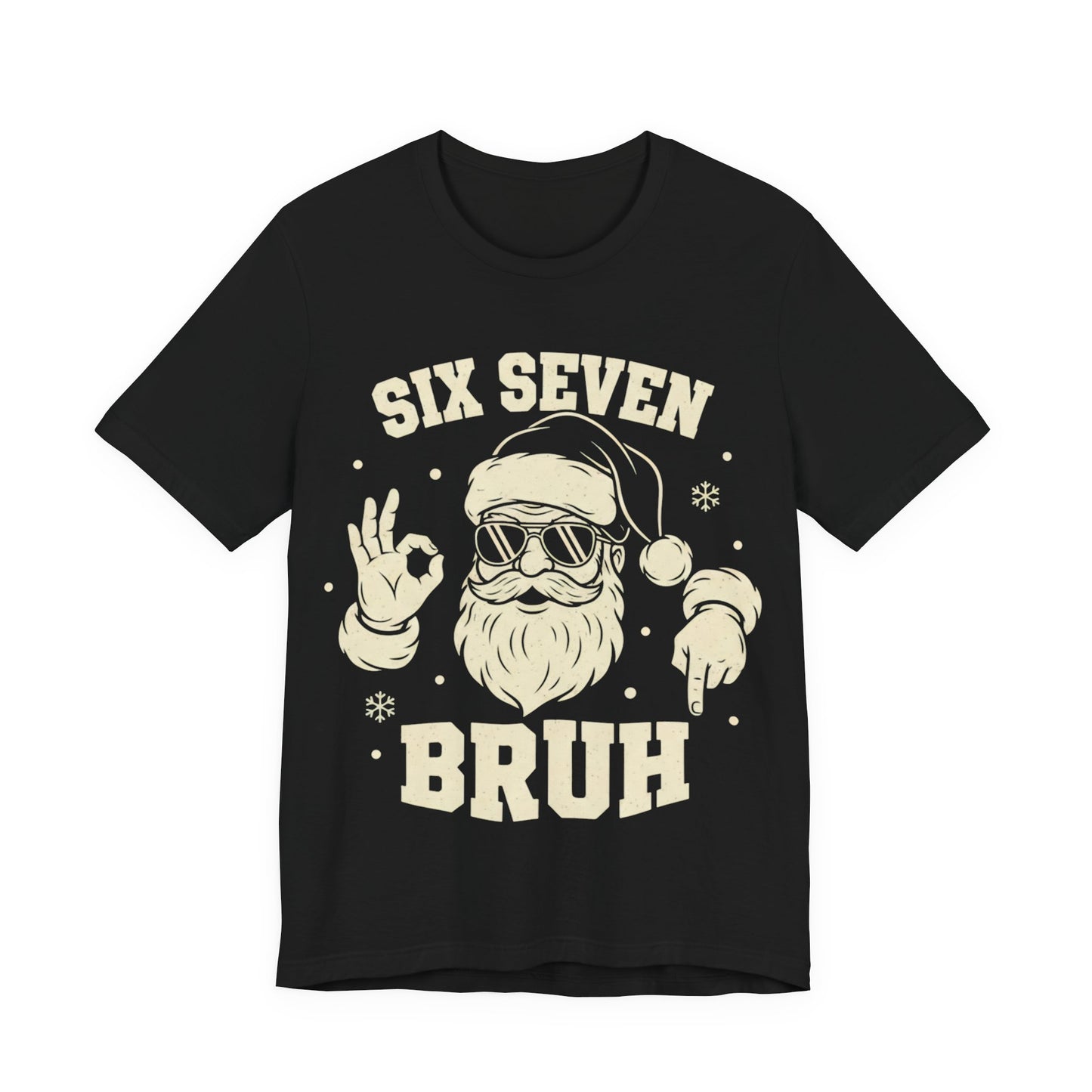 Six Seven Bruh Santa  Funny Christmas T-Shirt
