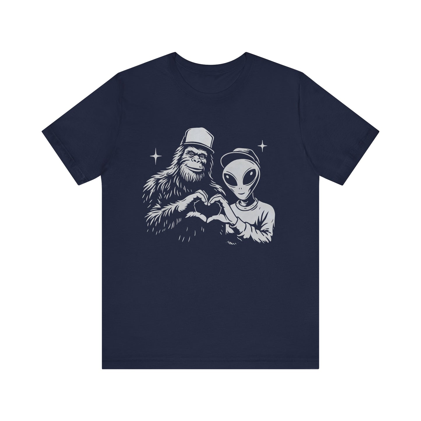 Bigfoot Alien Love T-Shirt