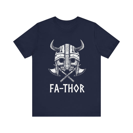 Fa-Thor Nordic Viking Skull Father's day T-Shirt
